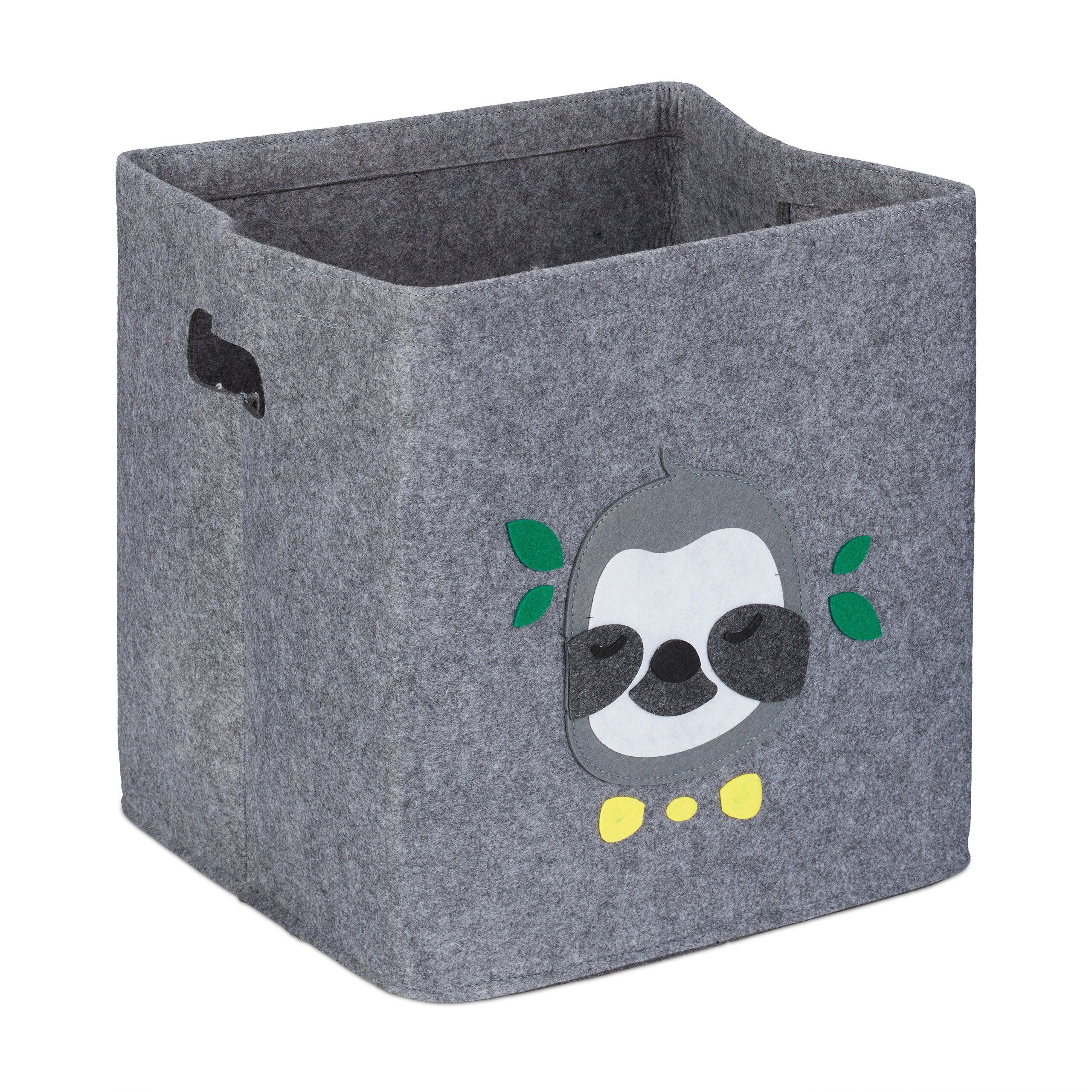 relaxdays Aufbewahrungsbox für Kind, Faultier günstig online kaufen