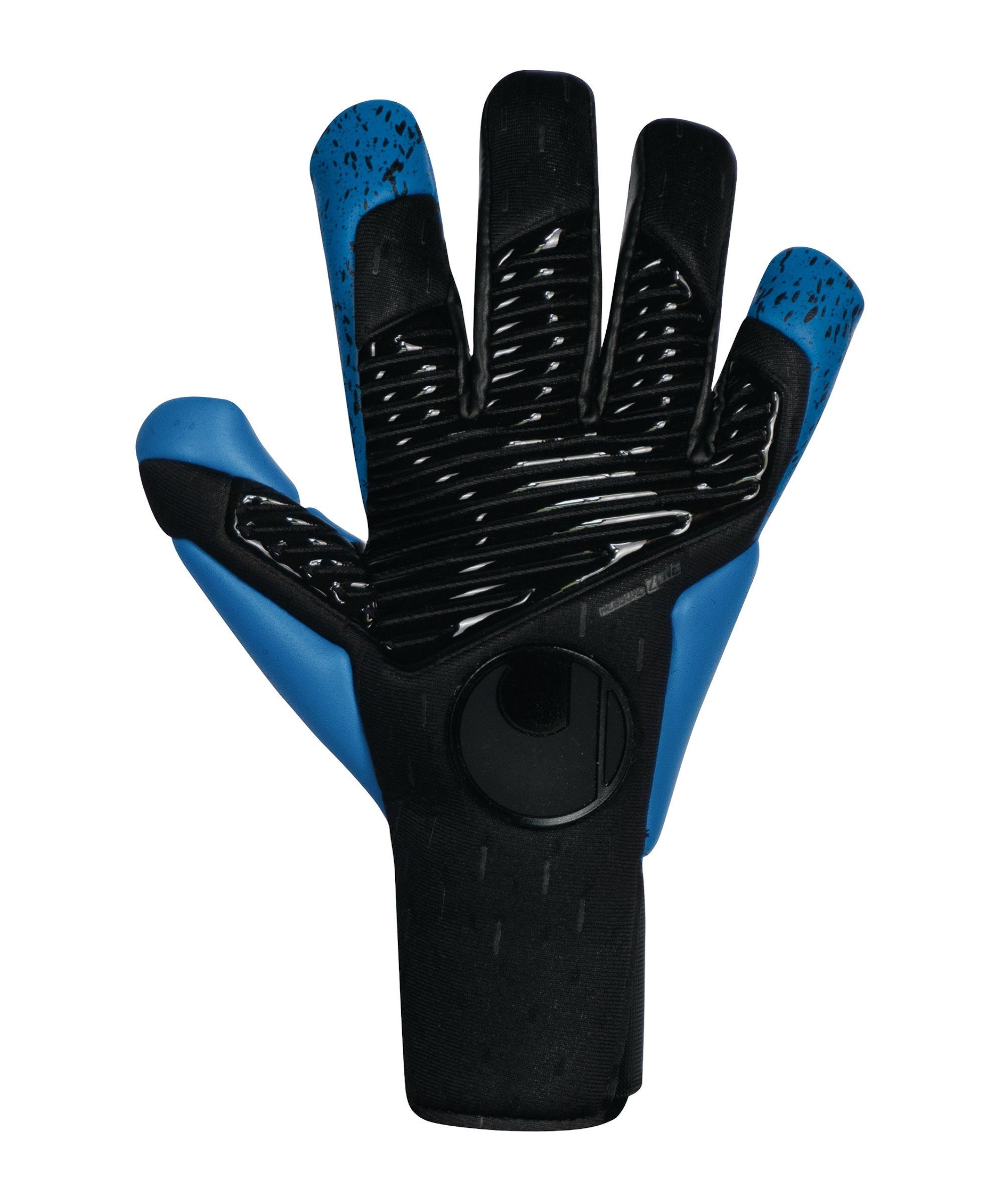 Torwarthandschuhe uhlsport Absolutgrip Speed TW-Handschuhe Contact Black HN blauschwarz