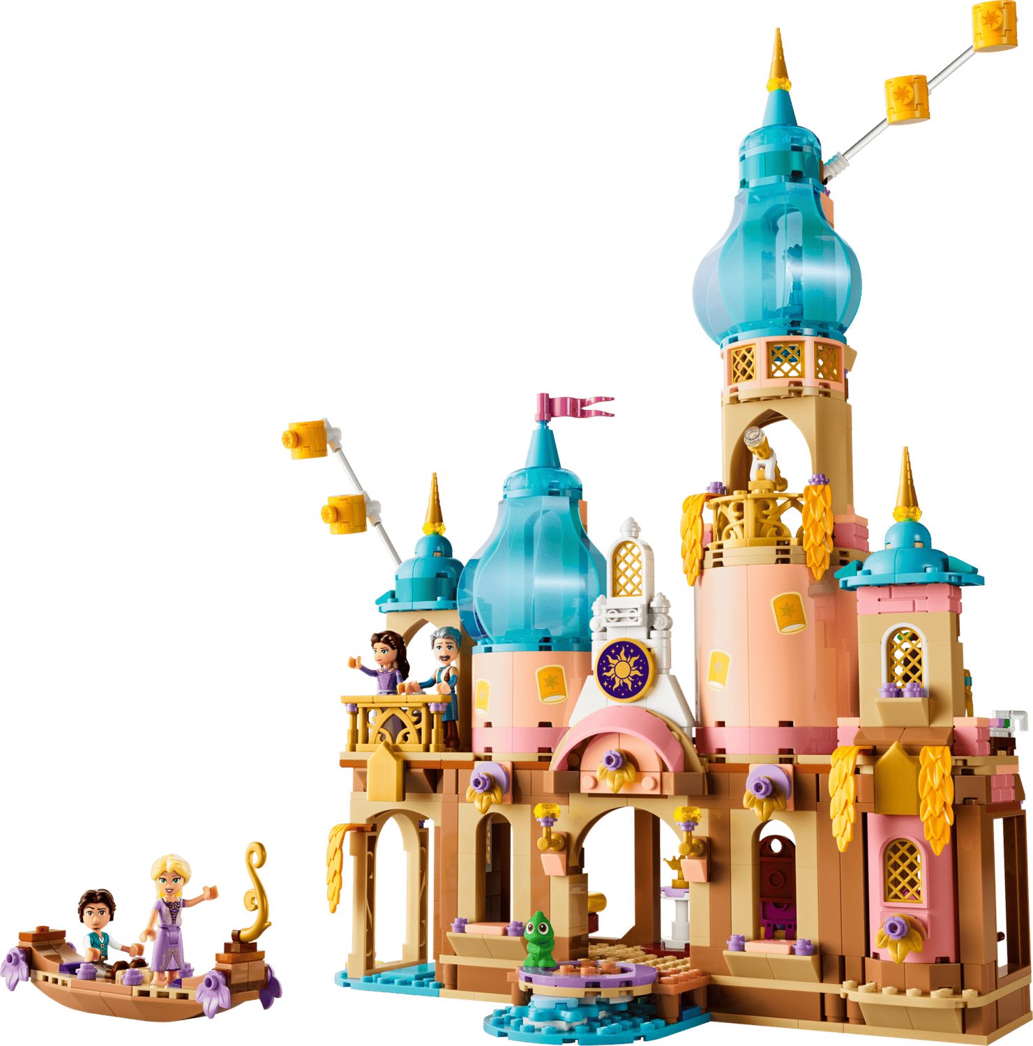LEGO® Disney 43297 Rapunzels Schloss Spielbausteine, (Set, 676 St., Set)
