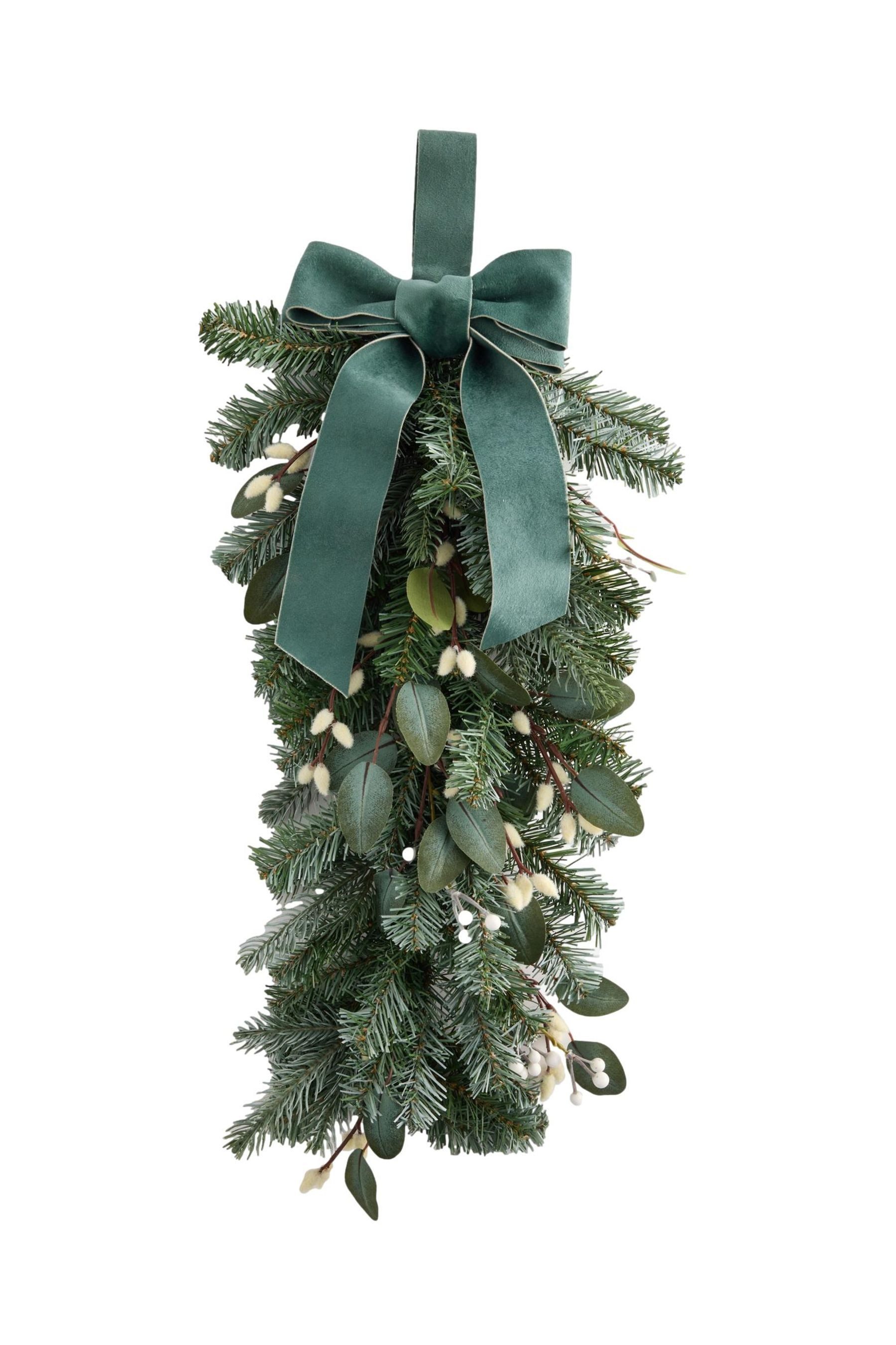 Next Dekokranz Künstlicher Weihnachtskranz mit Leuchten und