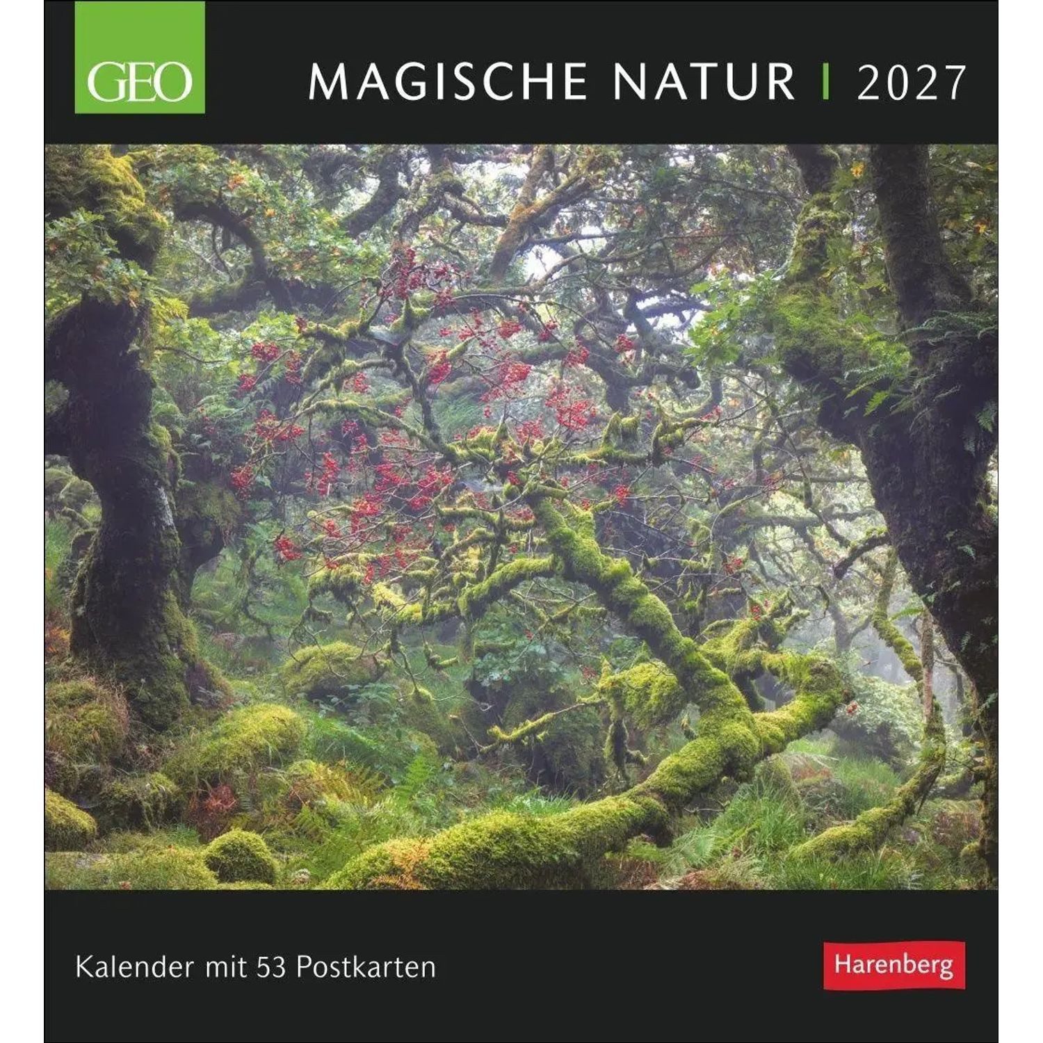 Harenberg Kalender Verlag Naturkalender GEO Magische Natur Postkartenkalender 2027 - Wochenkalender mit 53...