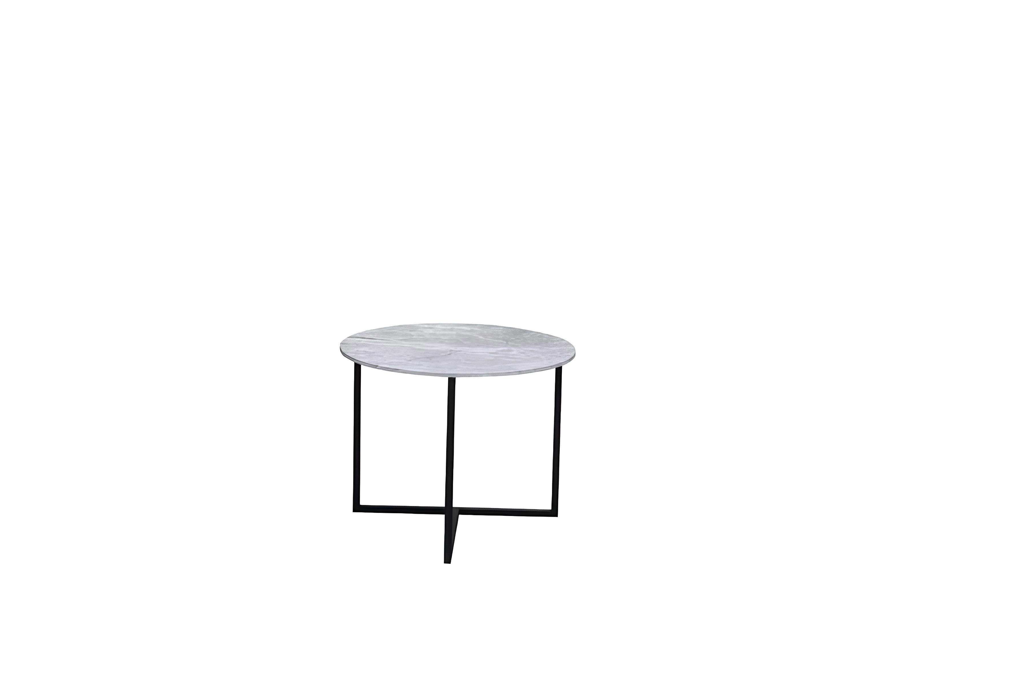 Couchtisch Designer Tisch aus Holz und Metall im minimalistischen Stil