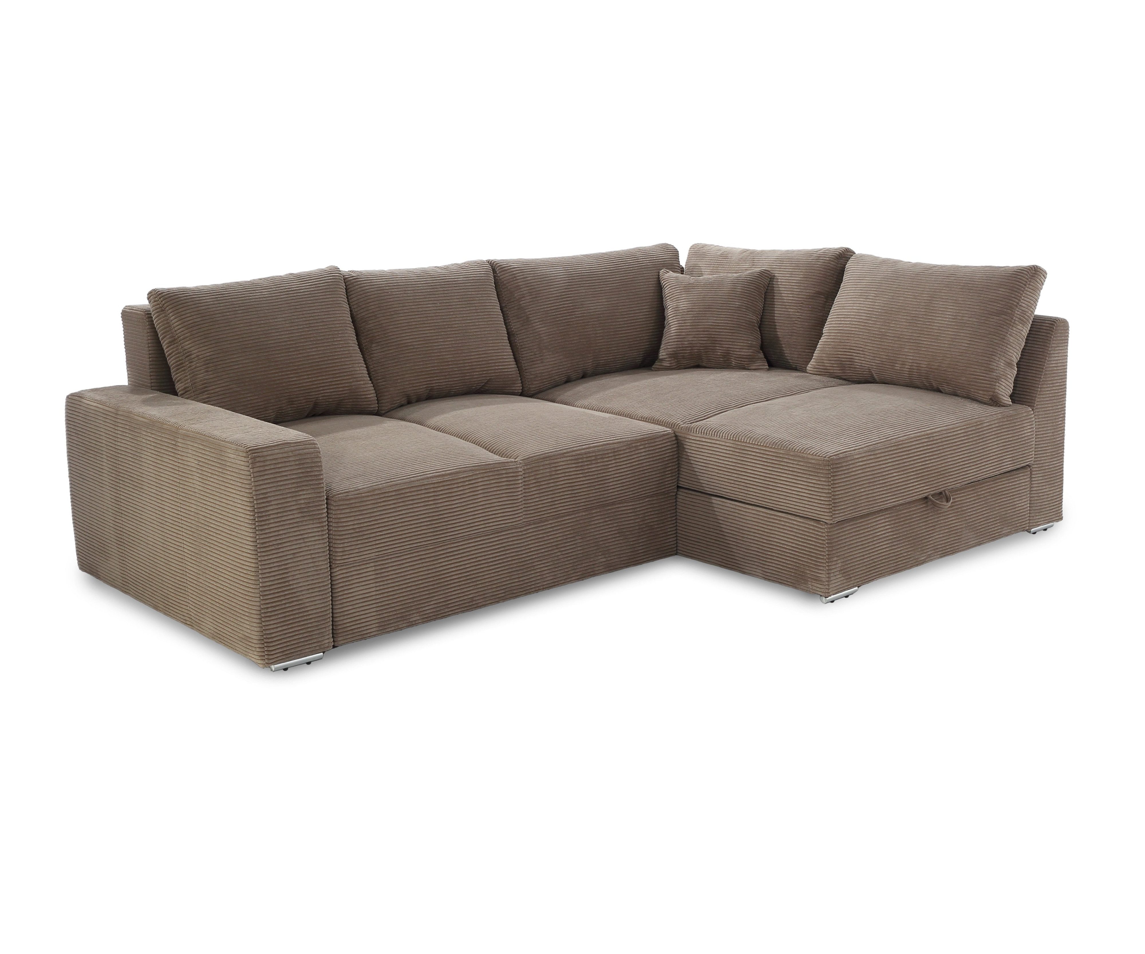 luma-home Ecksofa 15234, Dauerschläfer B260/T181/H88 cm günstig online kaufen