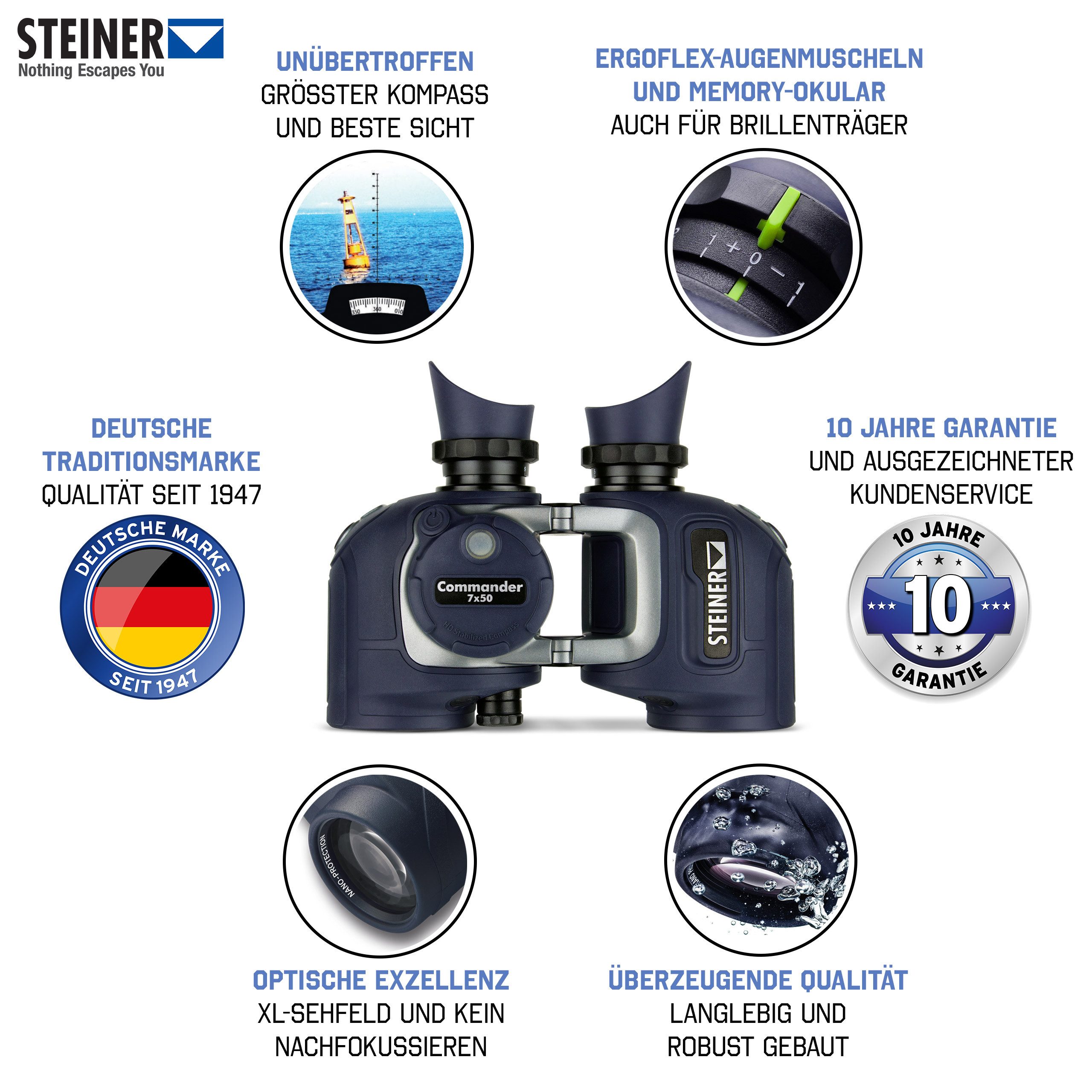 Steiner Commander 7x50c (NEU) Fernglas