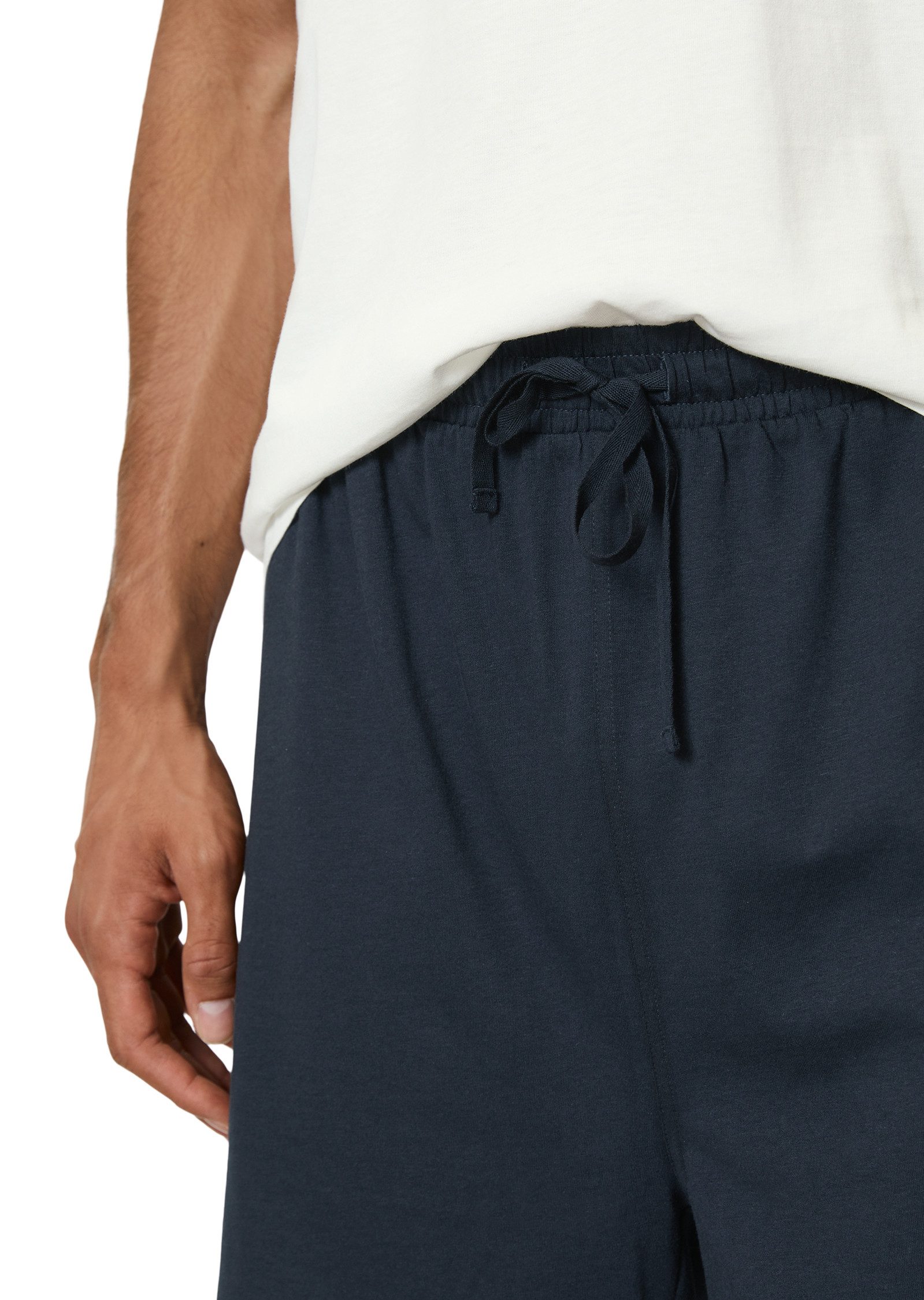 Marc O'Polo Shorty (2 tlg) Kurzarm, Shorts, Rundhalsausschnitt, Baumwolle