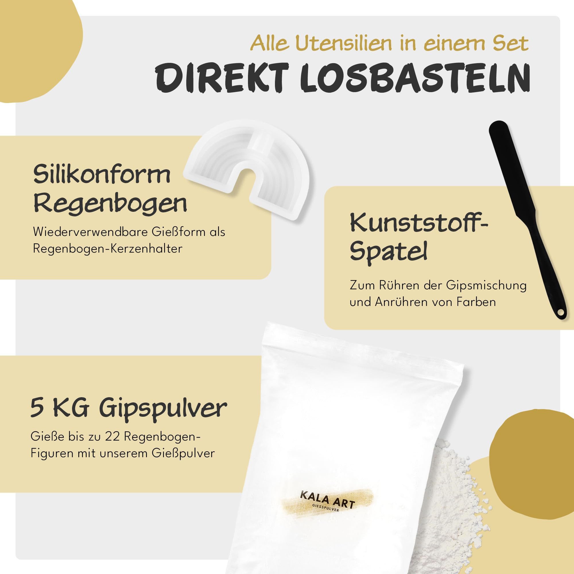 Kala Art Modelliermasse Gießpulver Starterset