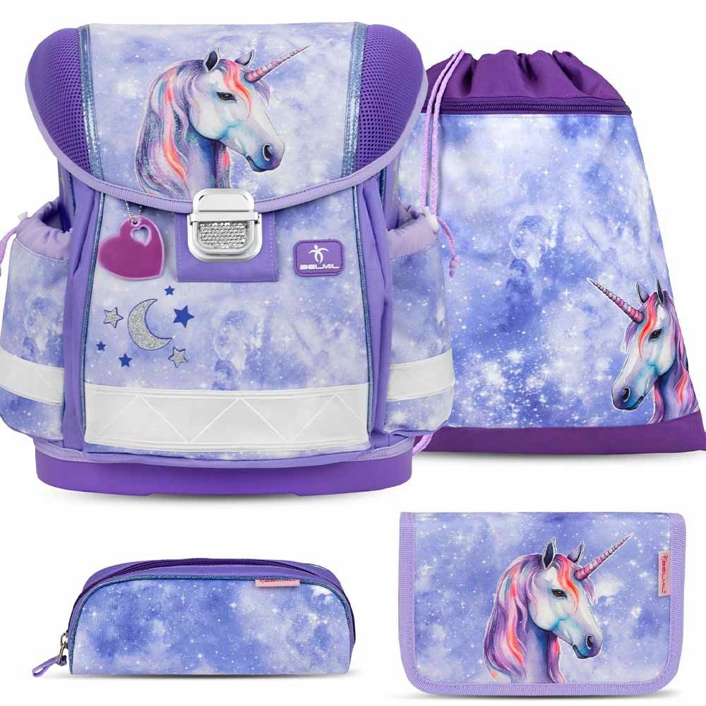 Belmil Schulranzen Set Classy 10-teilig 2025 Mädchen Unicorn Mystic Luna