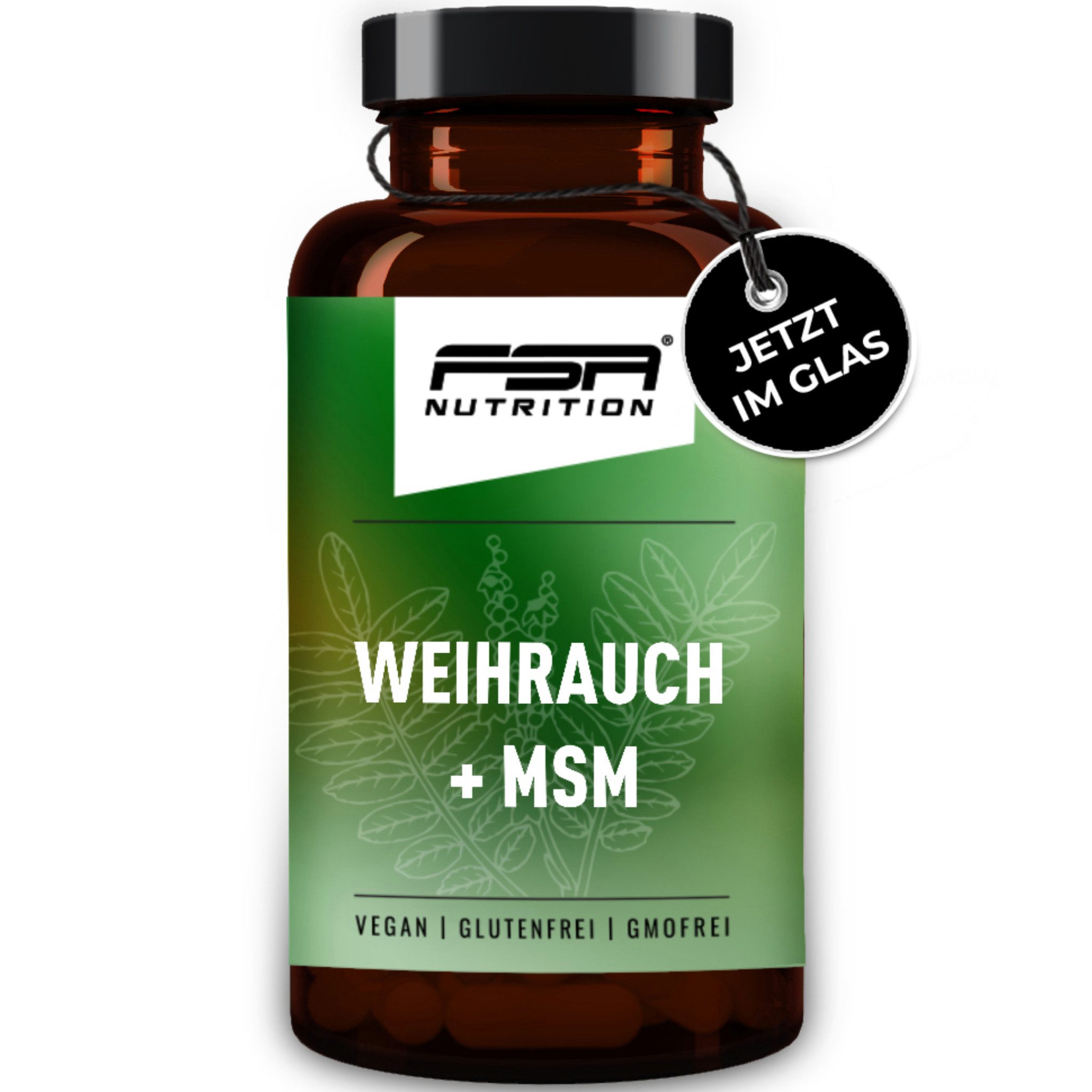 FSA NUTRITION Weihrauch + MSM im Glas Kapseln, 60 er 60 St., 56 g
