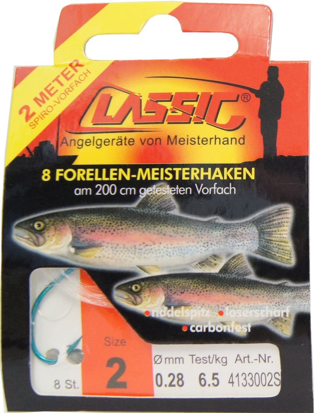 Paladin Forellenhaken Sbirolino Forellenhaken Крюк 200cm Sbirulinohaken