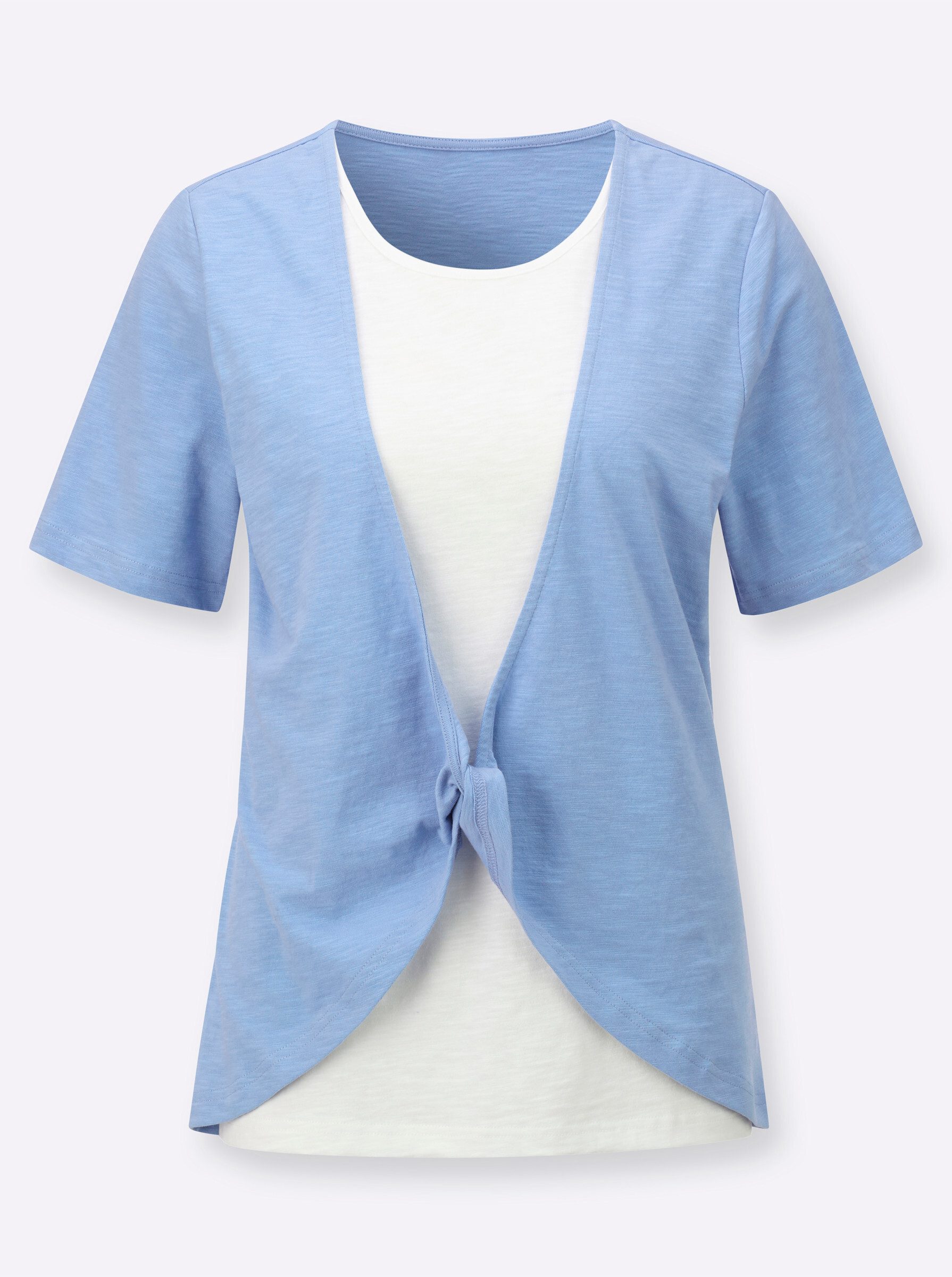 T-Shirt 2-in-1-Shirt Kurzarm