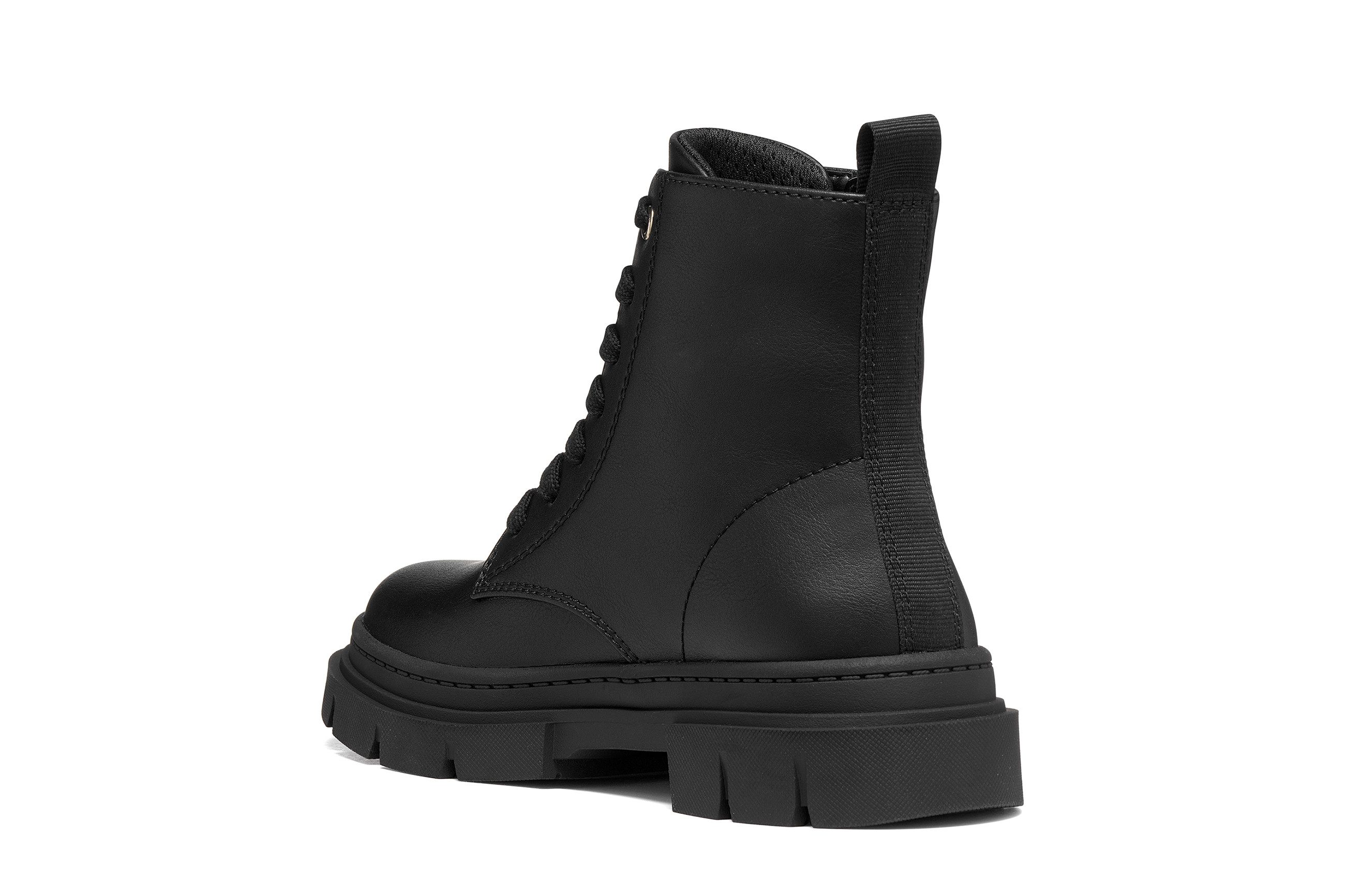 Geox J KARSYN GIRL Schnürboots Stiefelette mit Außenreißverschluss, Größenschablone zum Download