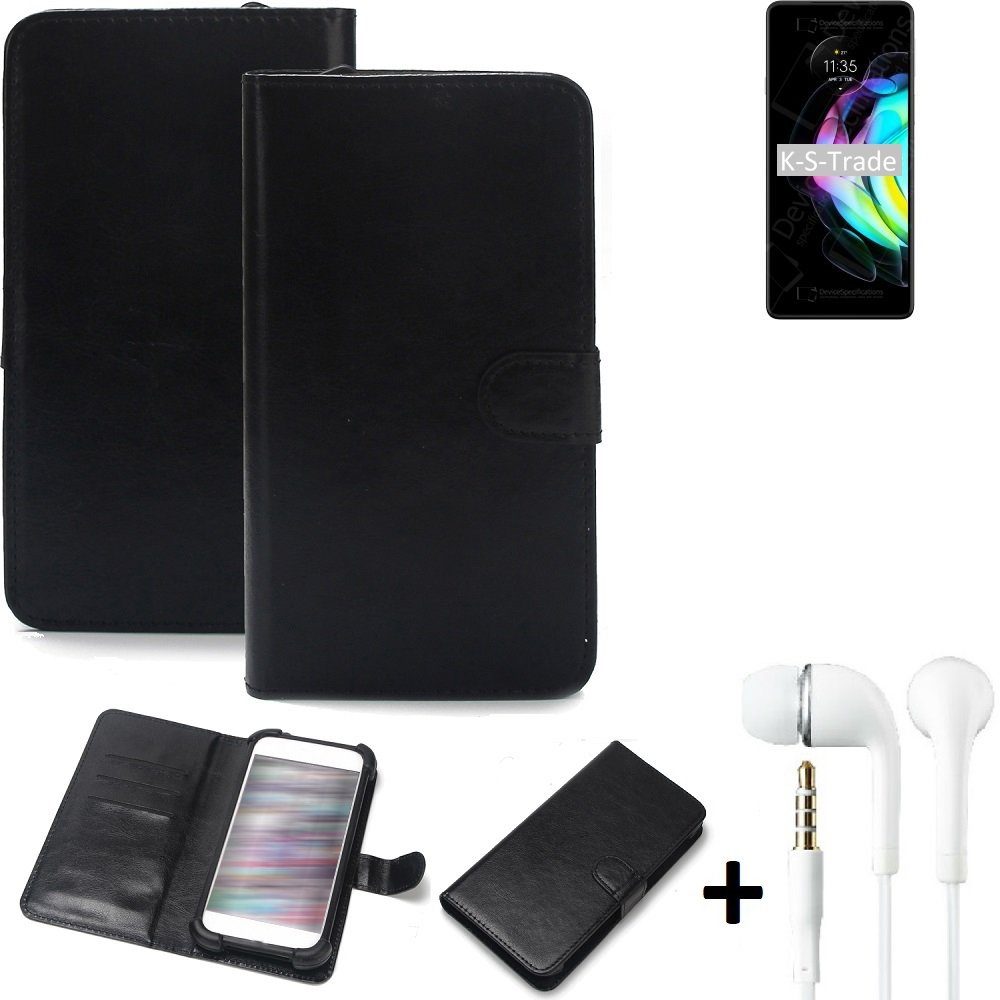 K-S-Trade Handyhülle für Motorola Edge 20, Wallet Case Handyhülle Schutzhülle Flip cover Flipstyle Tasche