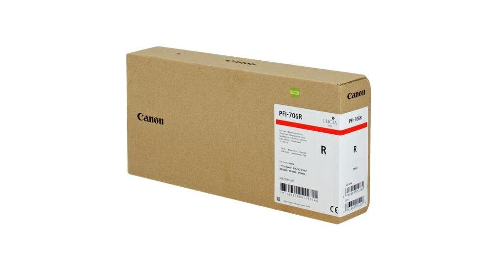 Canon Canon PFI-706R Druckerpatrone rot Tintenpatrone