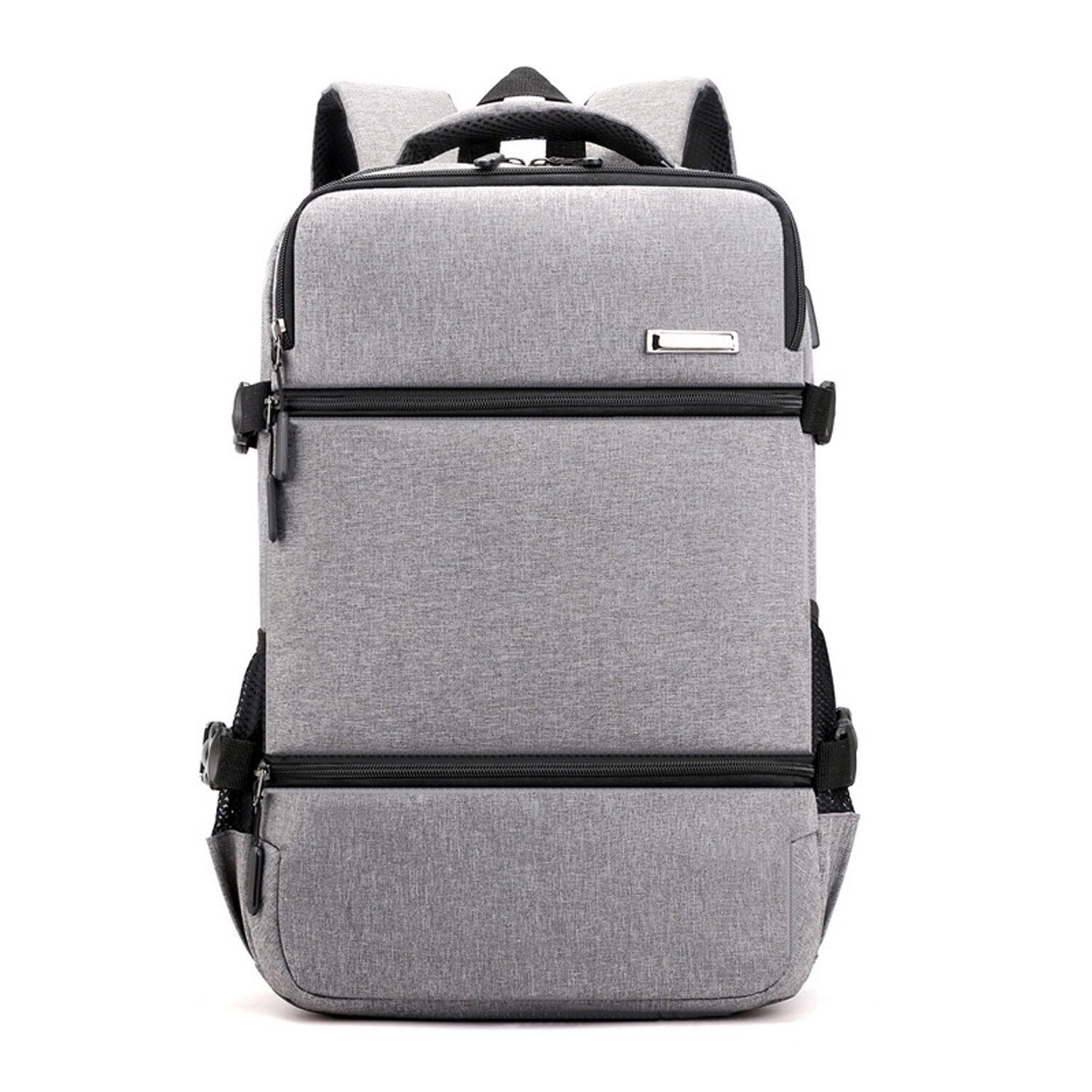 AURIVION Notebook-Rucksack Laptop Rucksack wasserbeständig für Schule & Reisen (Set, 1-tlg., Reiserucksack mit großem Stauraum für Laptop & Zubehör), Schulrucksack mit Laptopfach für Alltag und Business
