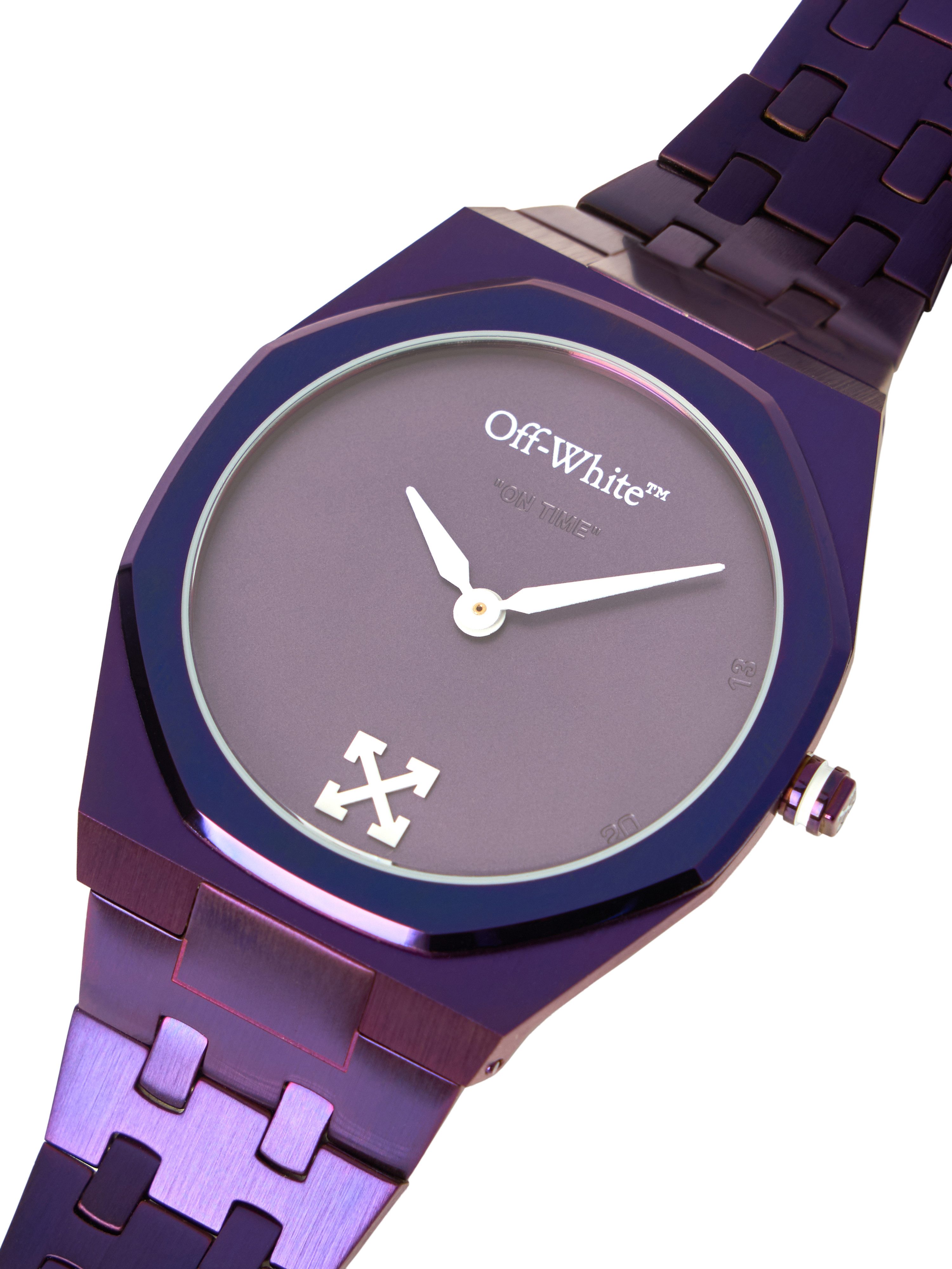 OFF-WHITE Quarzuhr ON TIME OW1G018M0055, Armbanduhr, Herrenuhr, Edelstahlarmband, analog