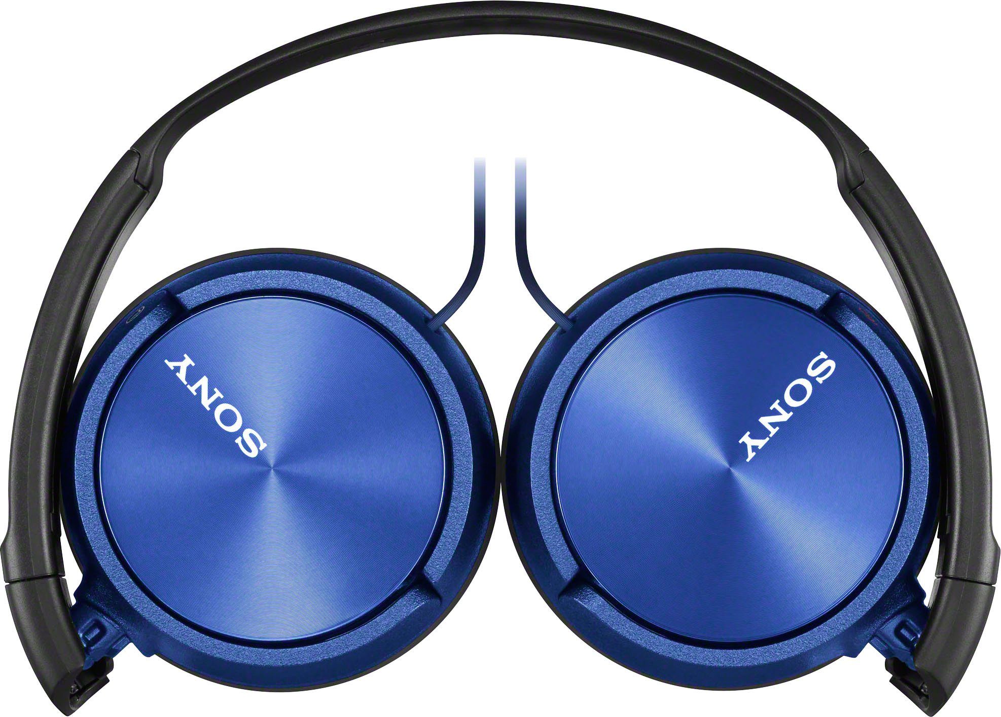 Sony Funktion) (mit MDR-ZX310AP Headset Over-Ear-Kopfhörer blau