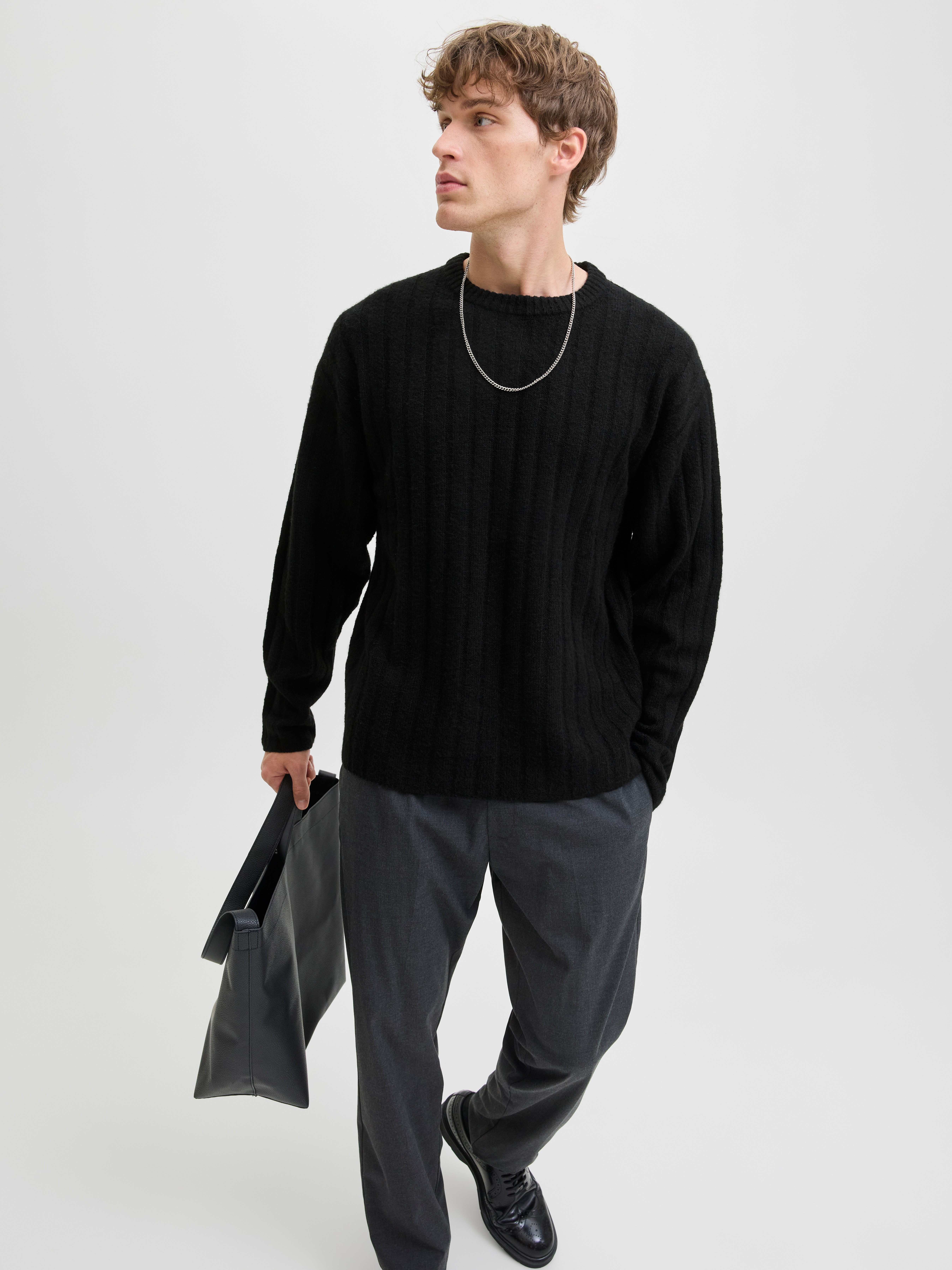 Jack & Jones Strickpullover JJEBRADLEY CARTER KNIT CREW NECK LN