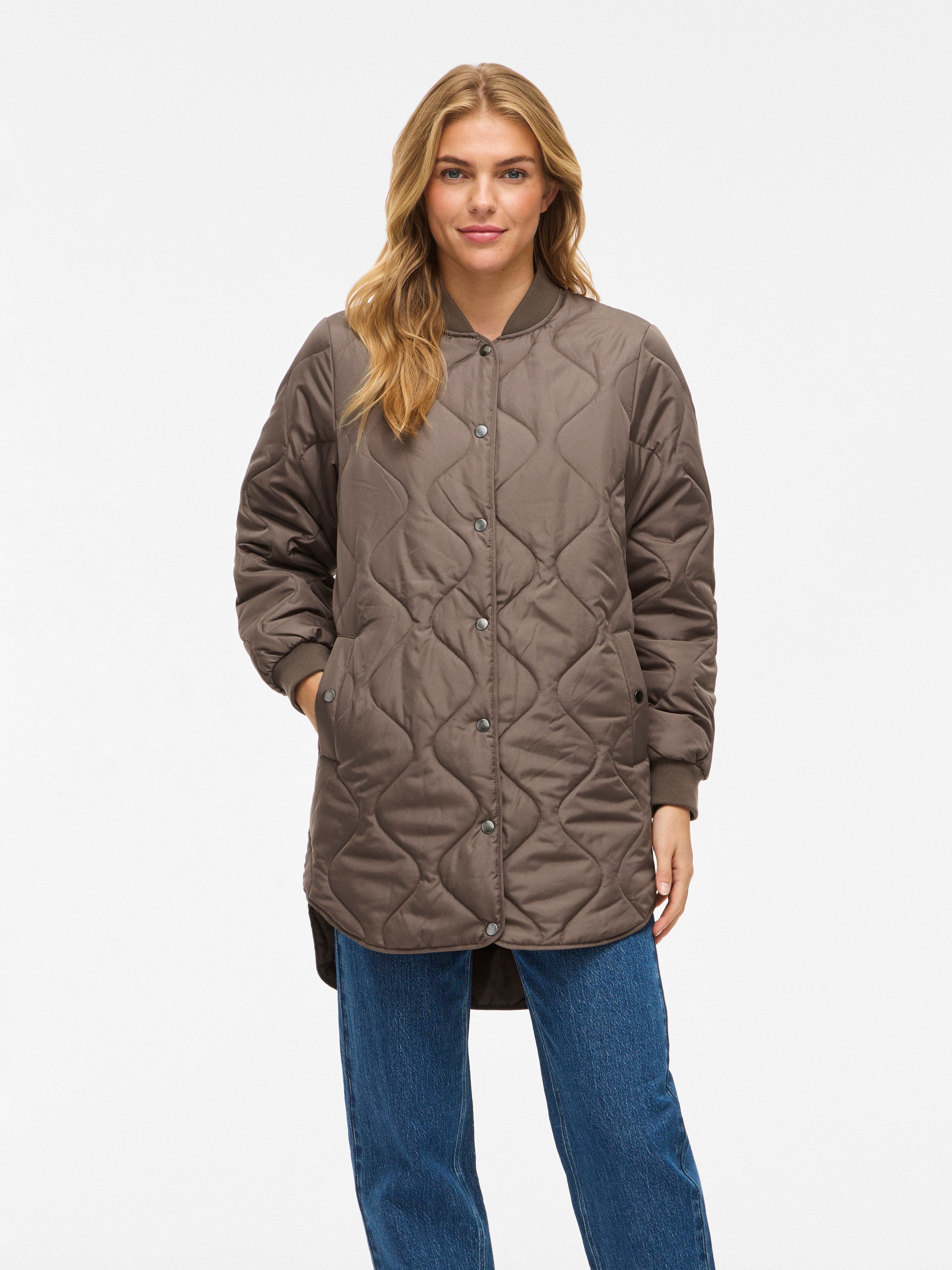 Vila Steppmantel VITATE L/S QUILT JACKET - NOOS Kunstfaser