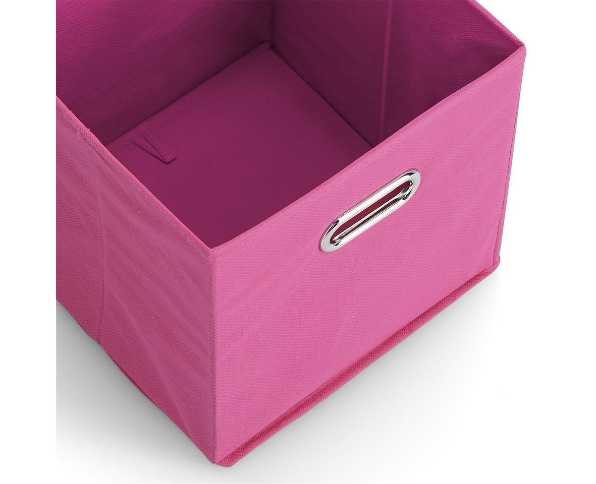 Thumbnail - Zeller Present Aufbewahrungsbox Kleine Aufbewahrungsbox mit Griff, Vlies - Pink