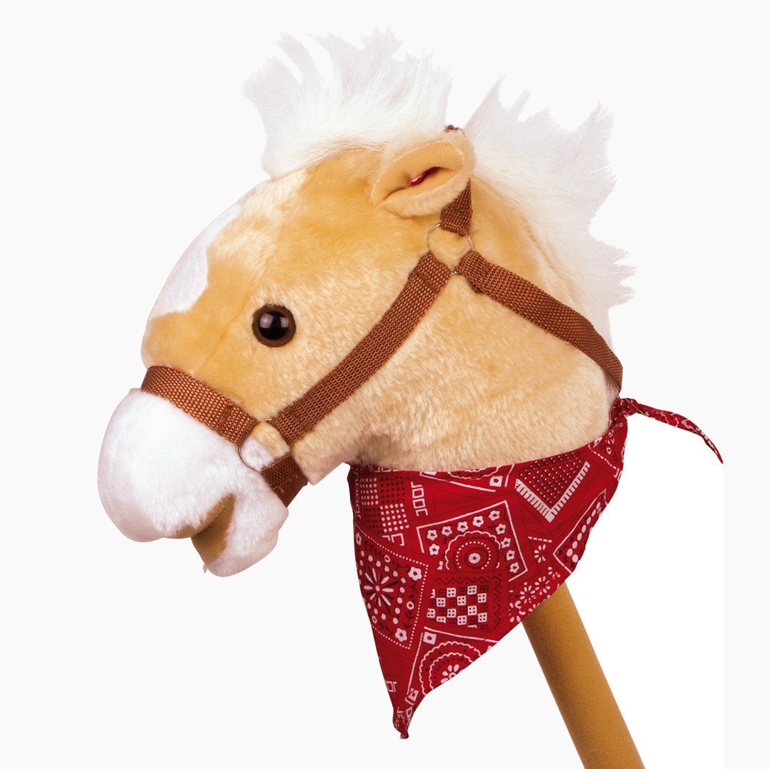 Small Foot Steckenpferd Steckenpferd „Rocky“, (packung, 1-tlg., spar set), Pferdchen mit feschem Halstuch seine Reiter.