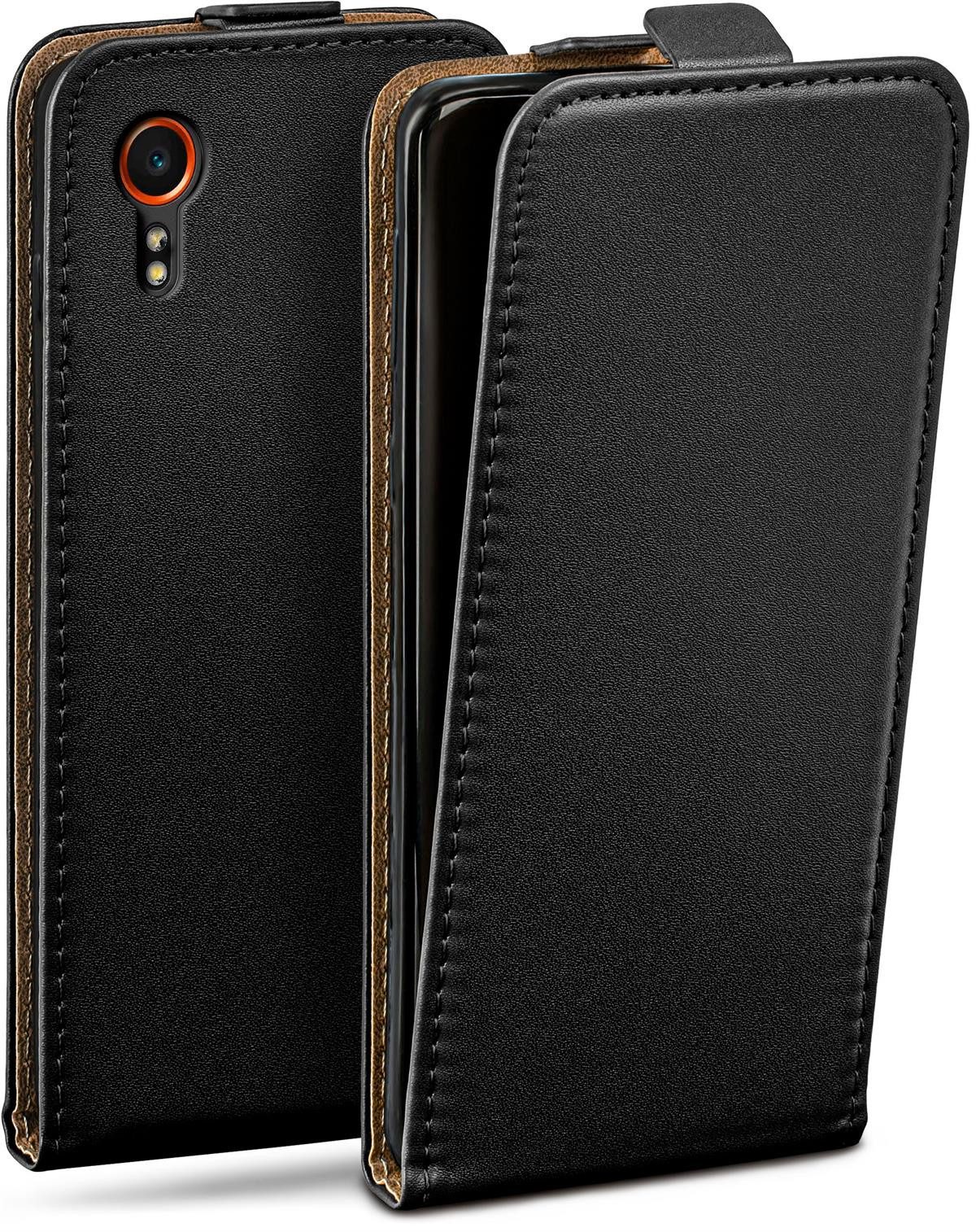 moex Handyhülle moex® Flip Case für Samsung Galaxy XCover 7, Flip Case Klapphülle aus PU Leder, Hülle klappbar mit 360 Grad Schutz