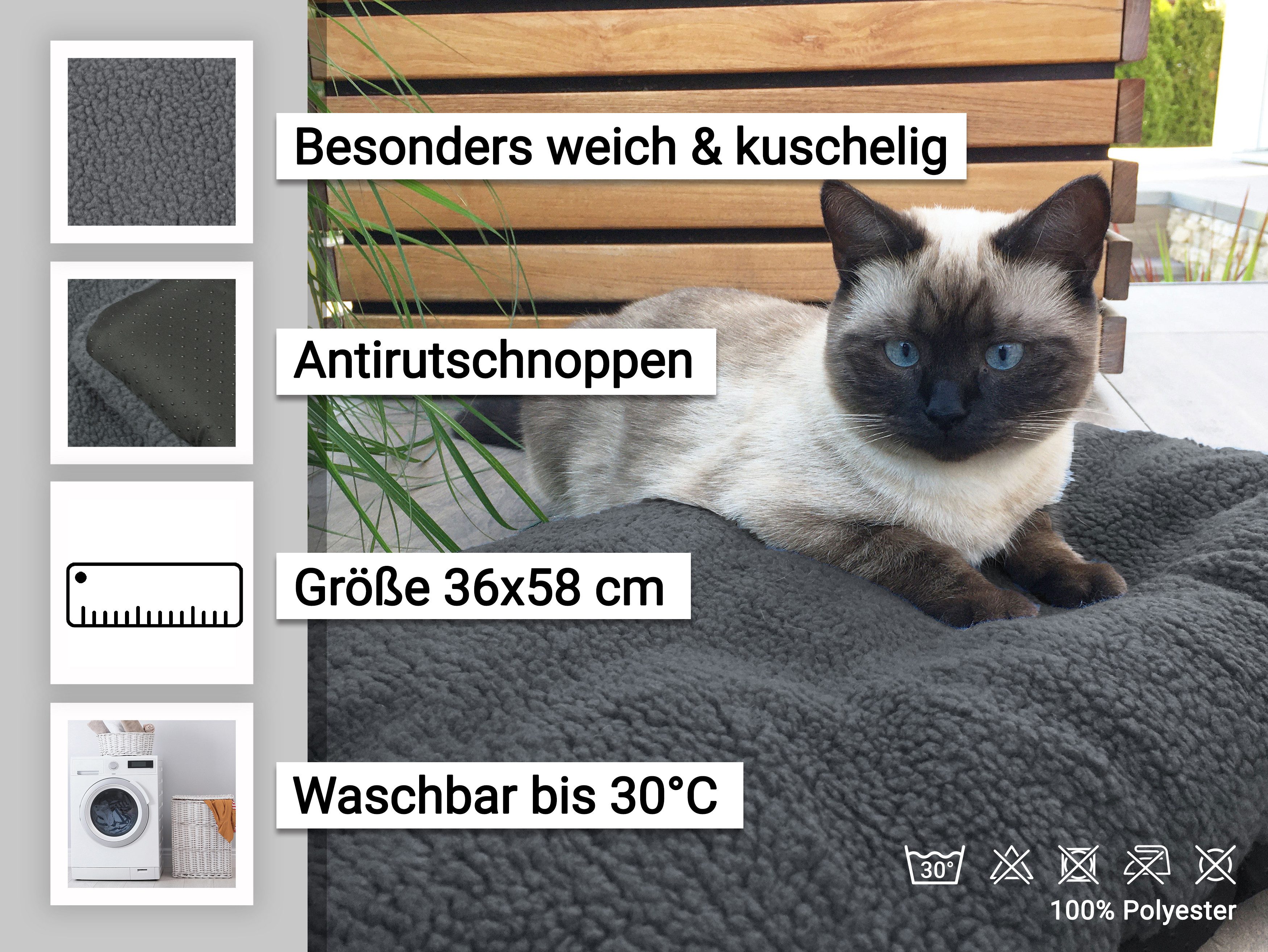 ZOLLNER Hundekorb, 100% Polyester, 100% Polyester