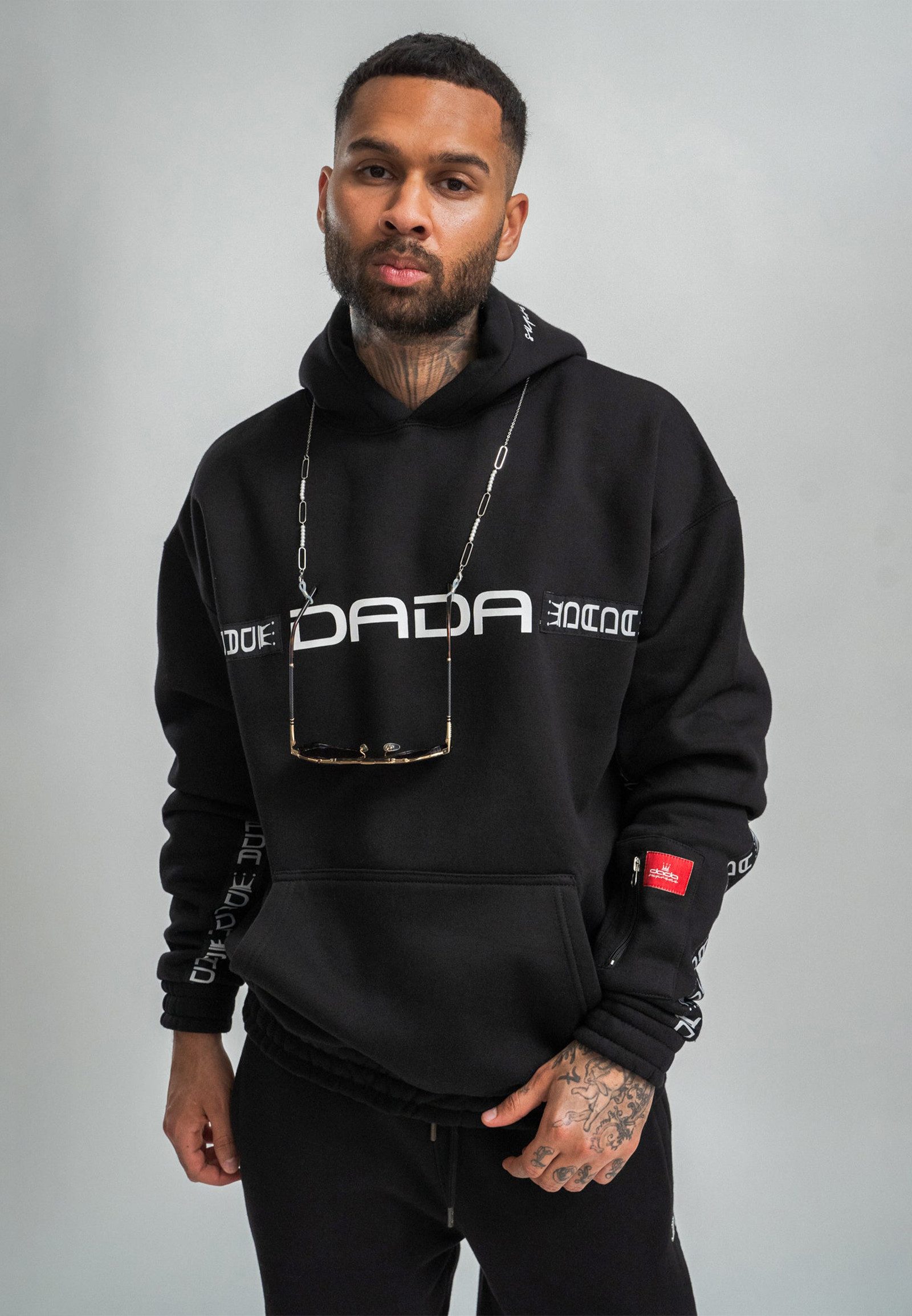 DADA Supreme Hoodie Mit praktischer Ärmeltasche mit Zipper (1-tlg) Frotee Logo