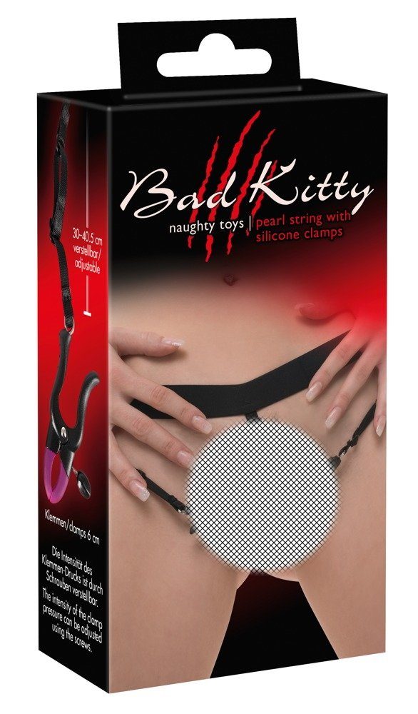 Bad Kitty Slip-Vibrator Bad Kitty - pearl string&silicone clamp