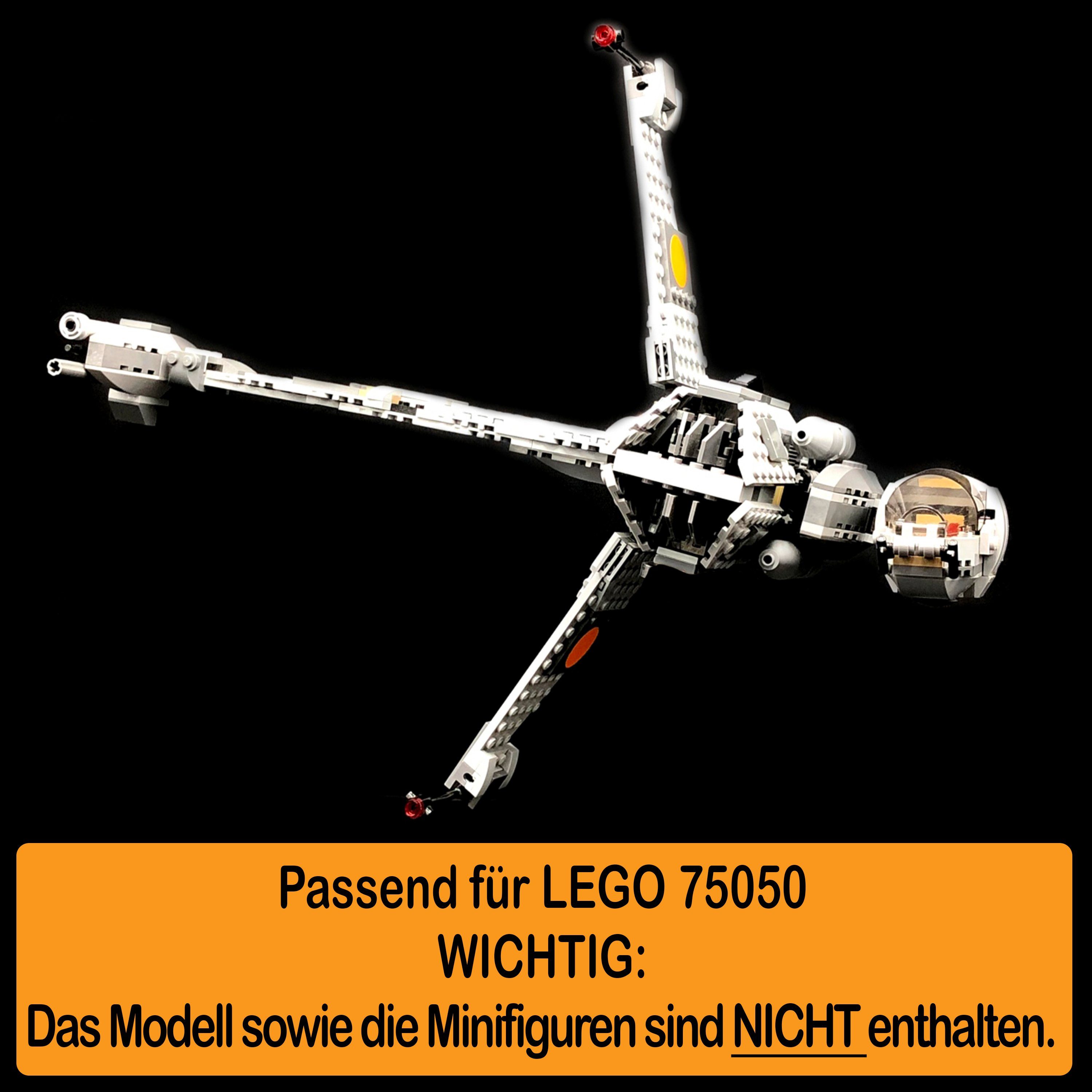 AREA17 Standfuß Positionen einstellbar, LEGO Made selbst Acryl in und Display Winkel für 75050 B-Wing Germany (verschiedene zum 100% zusammenbauen), Stand