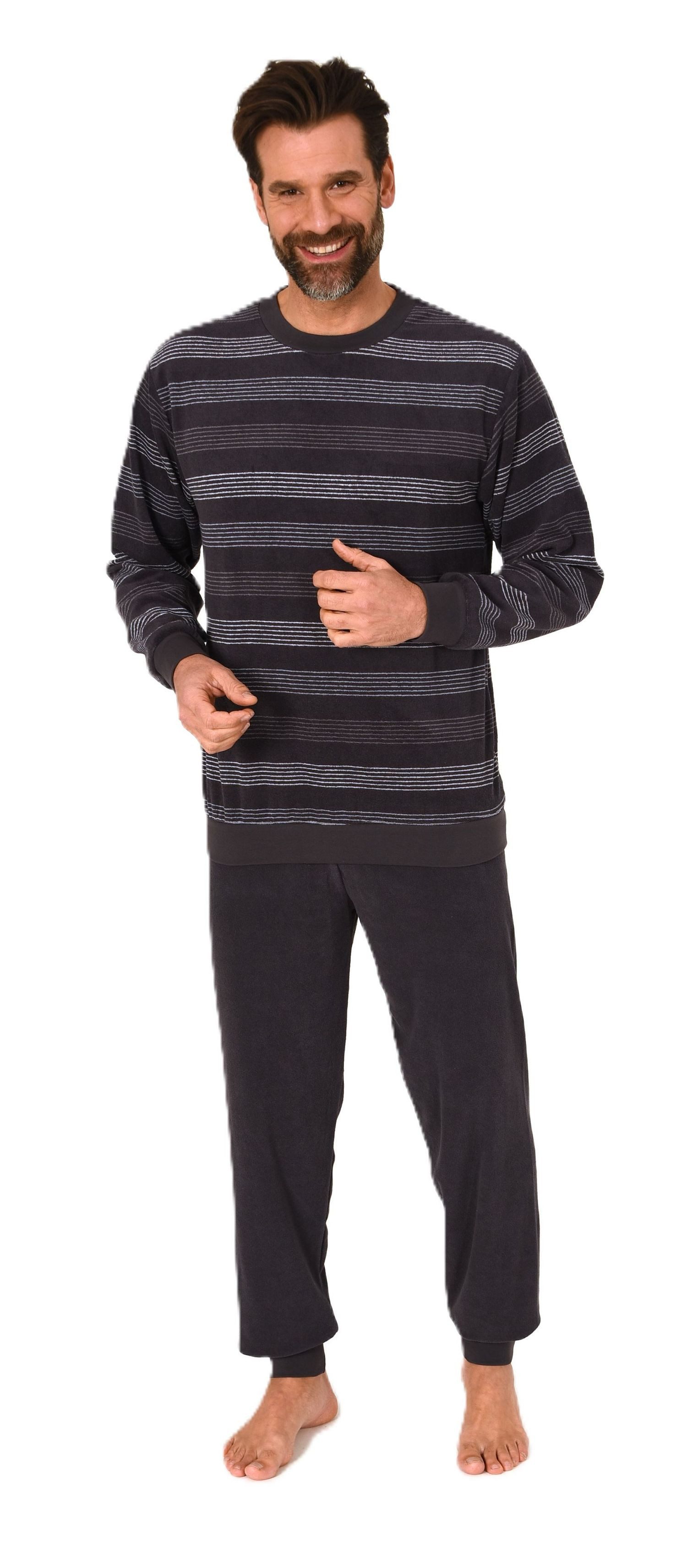 Normann Pyjama Normann Herren Frottee Schlafanzug günstig online kaufen