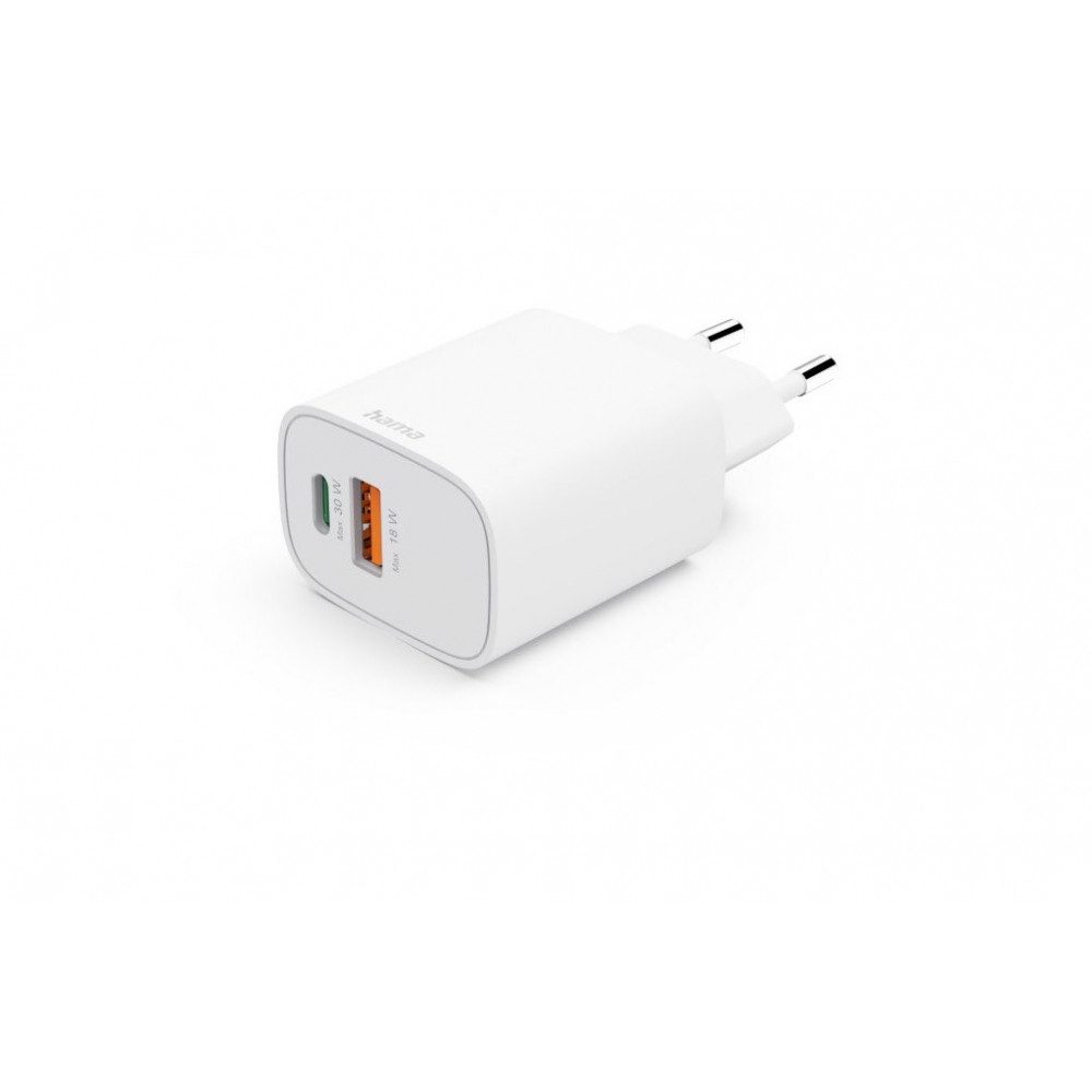 Hama 00201953 Schnellladegerät 30W für schnelles Laden unterwegs USB-Adapter USB, HDMI, Klinke, Wasserfest und stoßfest