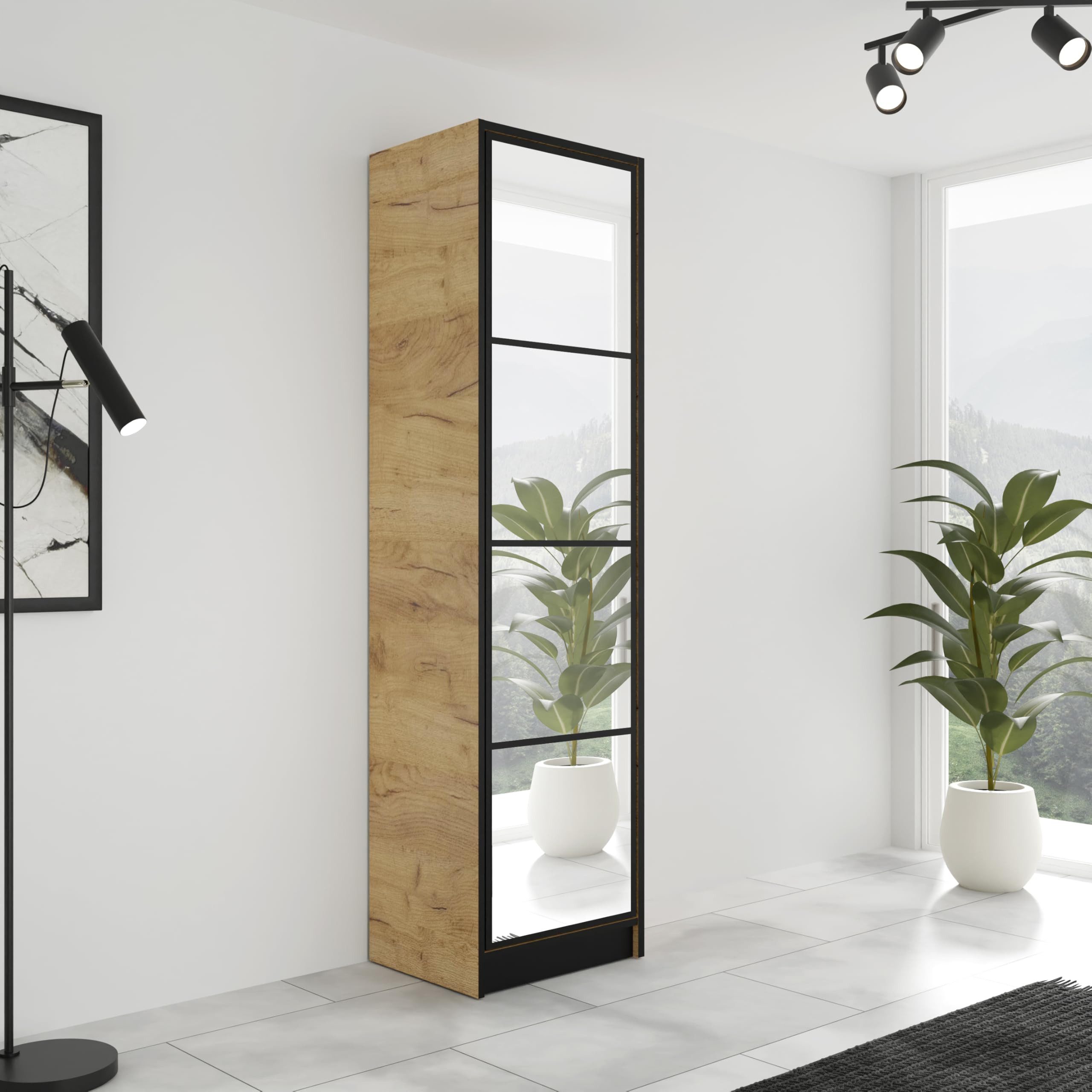 KIER FURNITURE Drehtürenschrank Kleiderschrank EDEN - 53.2 x 205 x 39 cm - günstig online kaufen