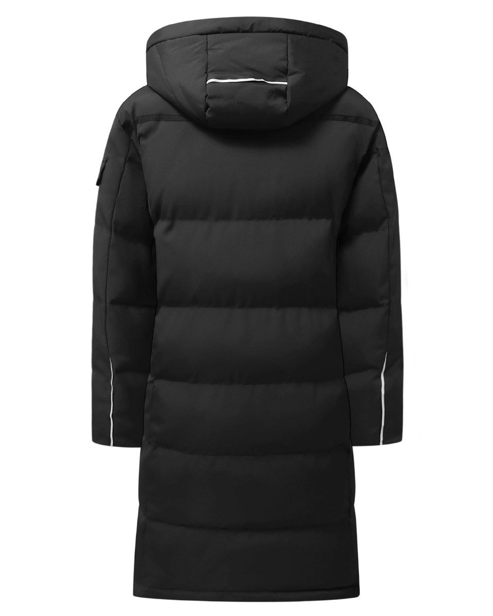 Allthemen Steppmantel mit Kapuze Herren Langmantel warmer Winterparka günstig online kaufen