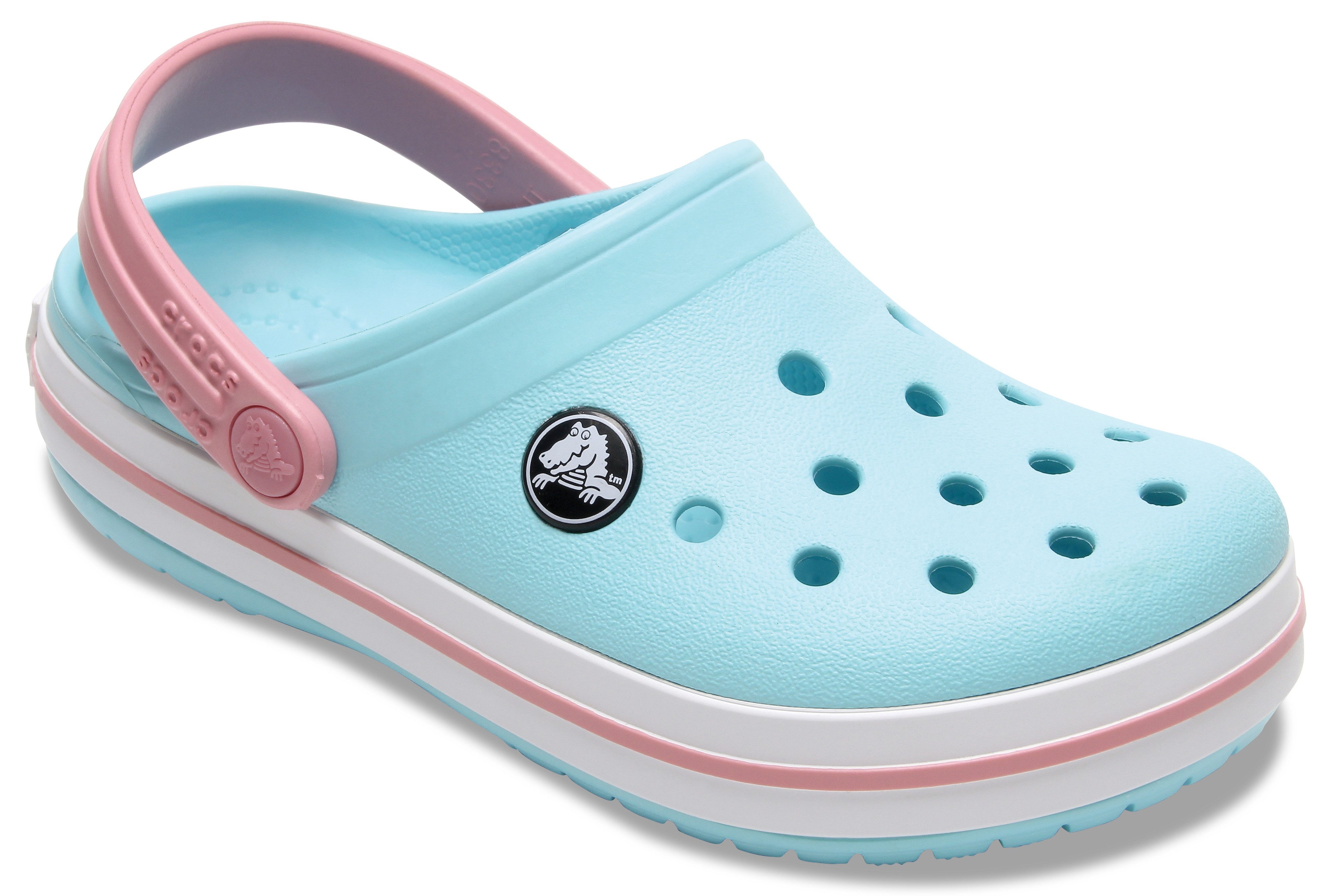 Crocs Crocband Clog K Clog Sommerschuh, Schlappen, Hausschuh, Badeschuh mit Kontrast-Akzenten