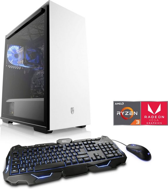 CSL Sprint V8172 Gaming-PC (AMD Ryzen 3 3200G, AMD Radeon Vega 8 Grafik, 16 GB RAM, 1000 GB SSD, Luftkühlung)
