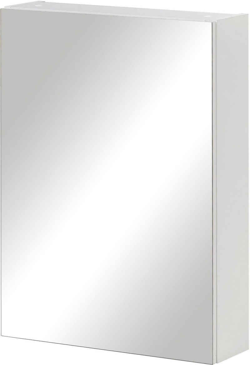 Schildmeyer Spiegelschrank Basic Breite 50 cm, 1-türig, Glaseinlegeböden, Made in Germany
