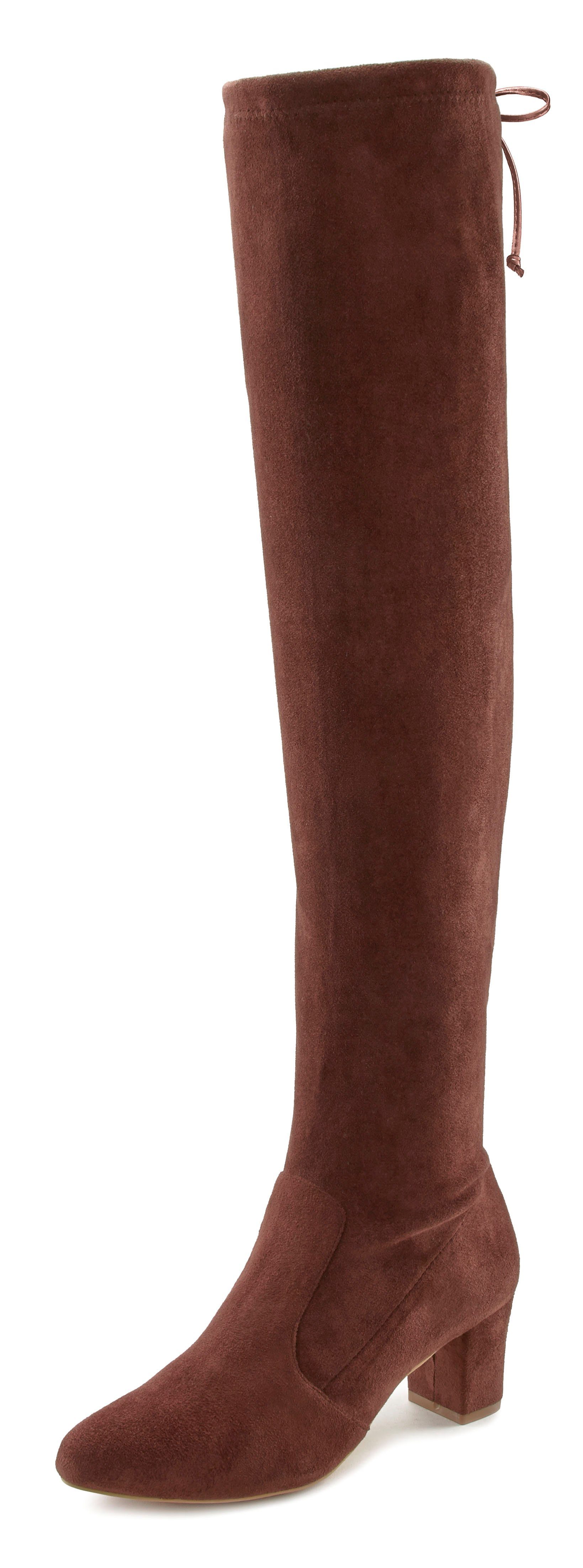 LASCANA Overkneestiefel Slouchy Boots,Langschaft Stiefel,Schlupf-Boot, weic günstig online kaufen