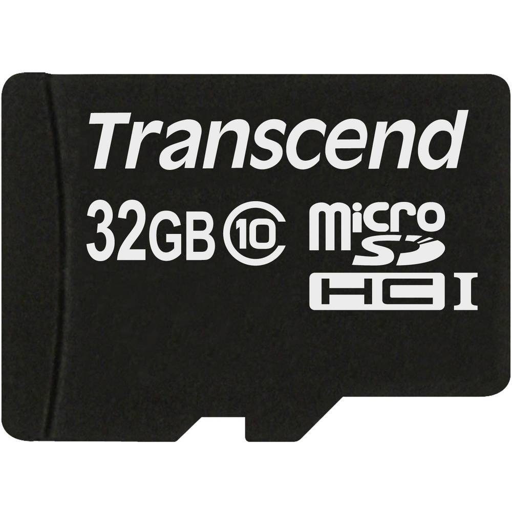Transcend microSDHC Karte 32GB Class 10 UHS-I mit SD-Adapter TS32GUSDHC10 Speicherkarte (inkl. SD-Adapter)