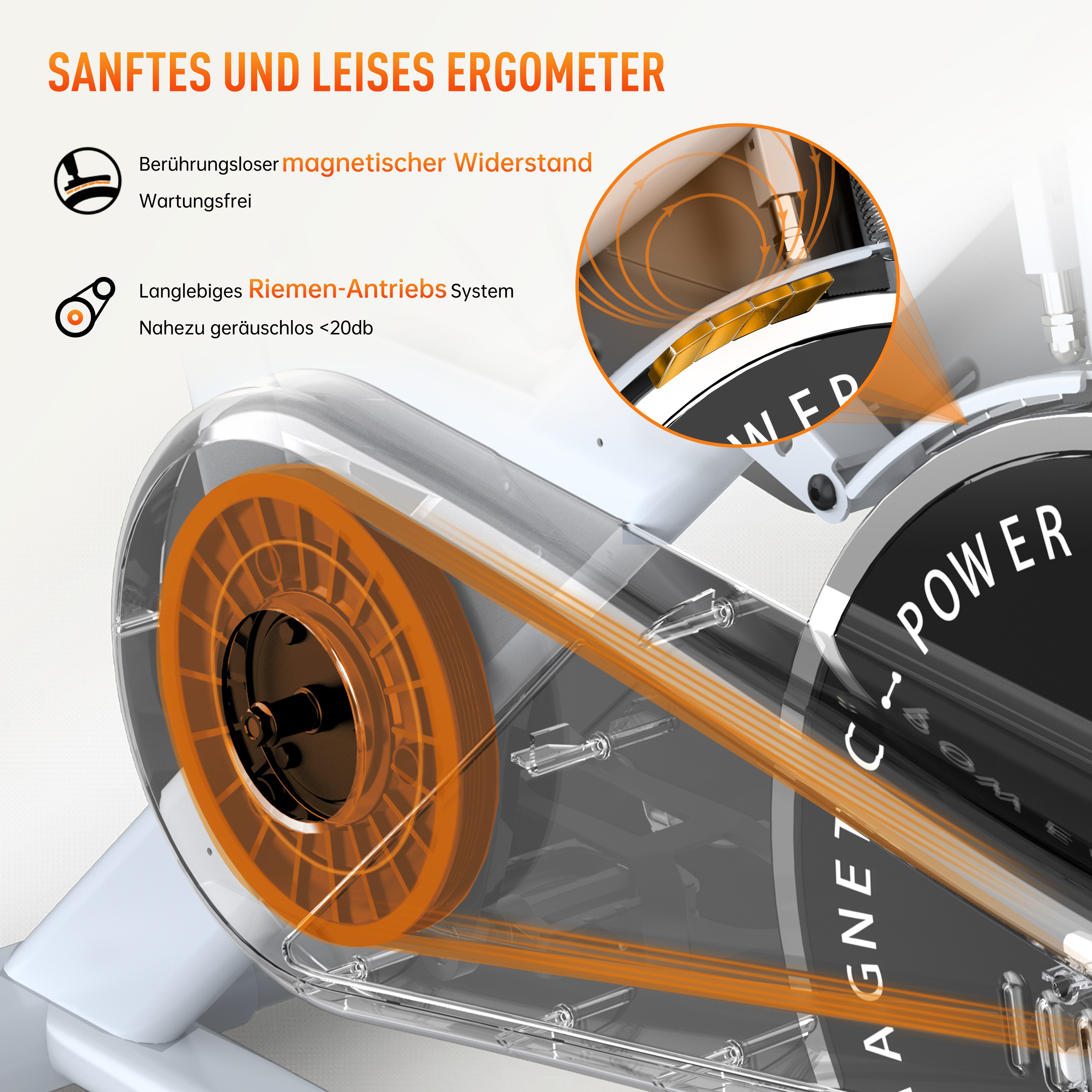 PASYOU Speedbike PASYOU Magnetisches Trainingsrad für zu Hause-Belastbarkeit 150 kg, Magnetischer Widerstand, LCD Monitor mit RPM, IPad-Halterung