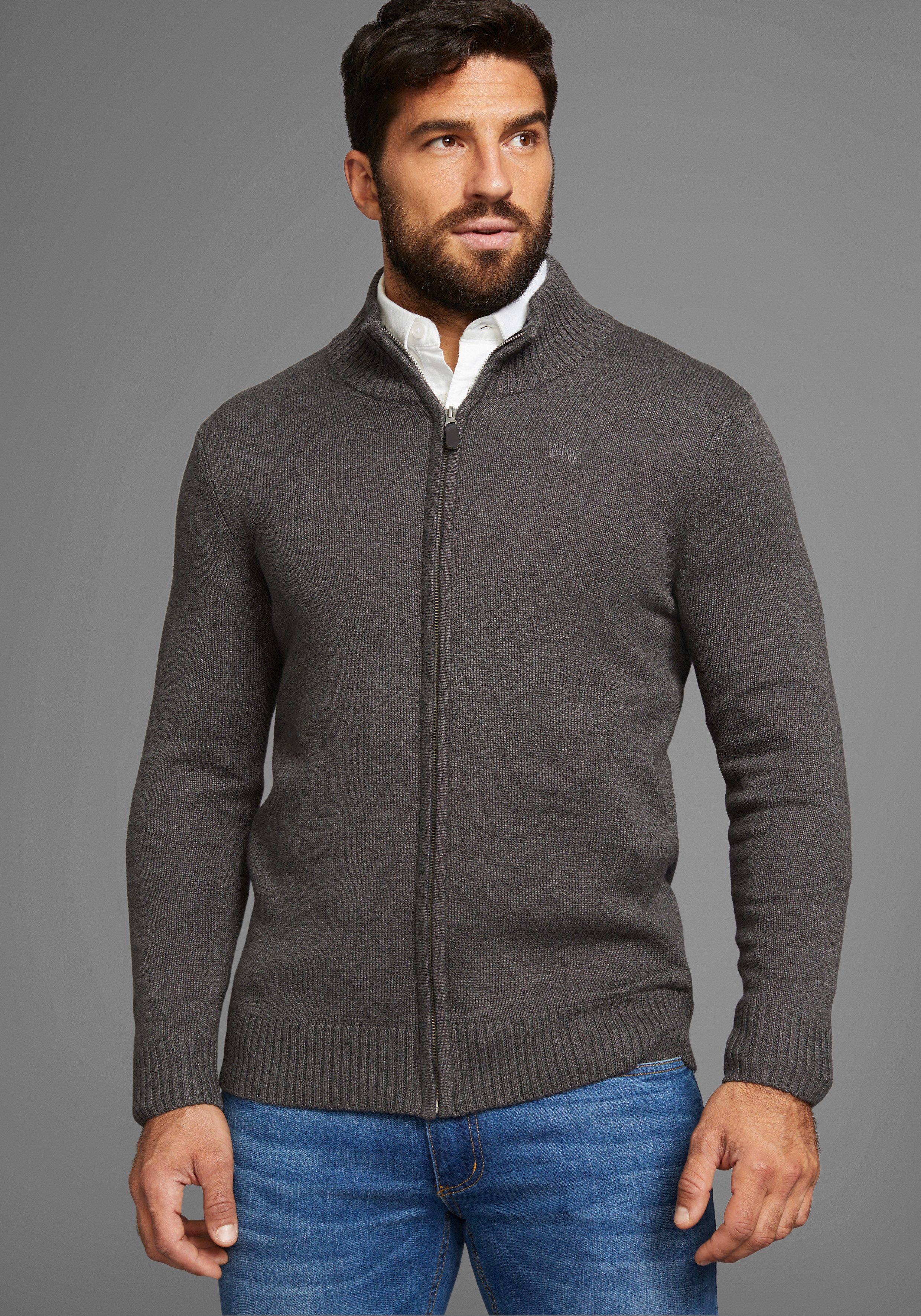 Man's World Strickjacke neue Farben! aus günstig online kaufen