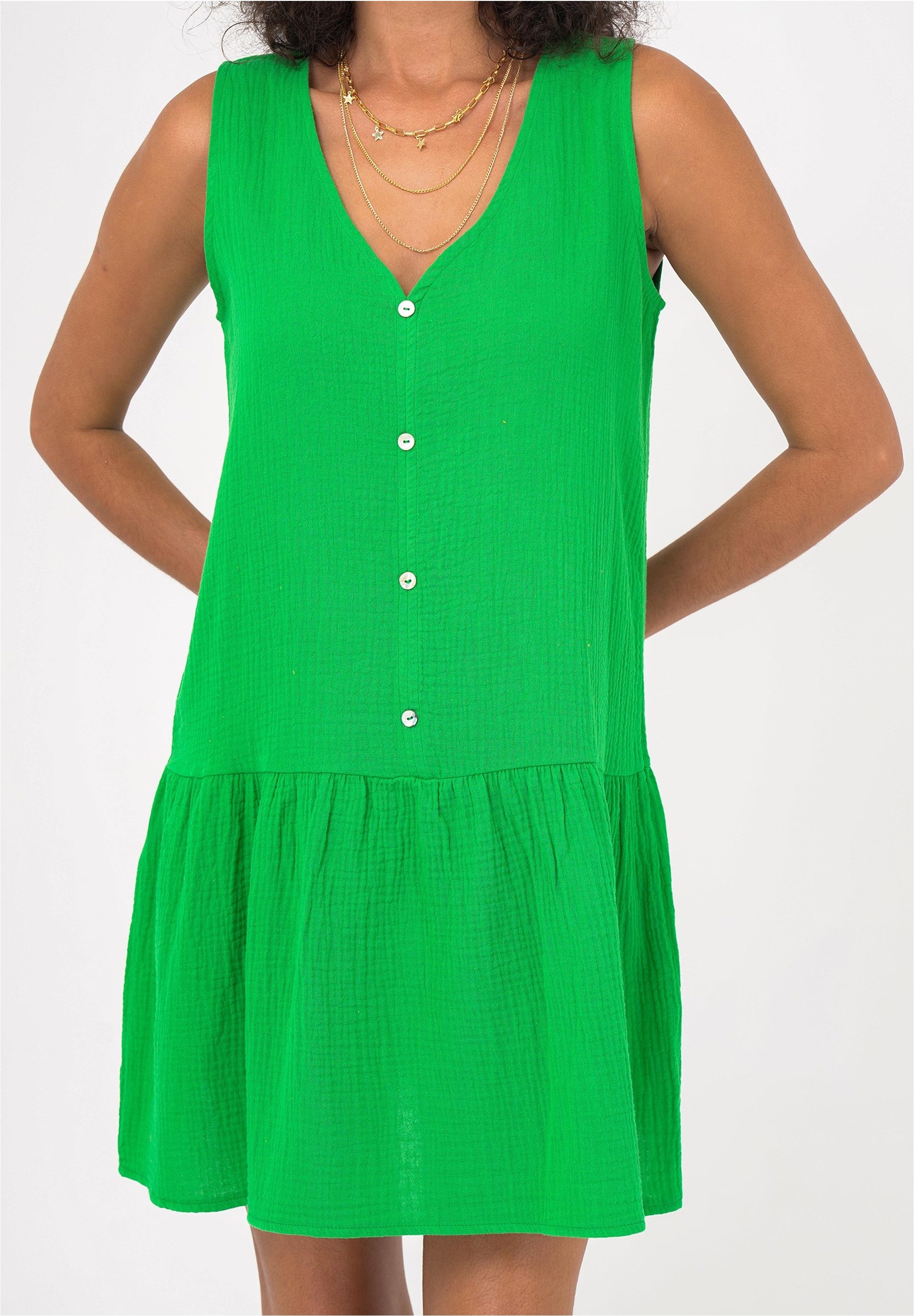 freshlions Jerseykleid Penelope (1-tlg) mit klassischem V-Ausschnitt günstig online kaufen