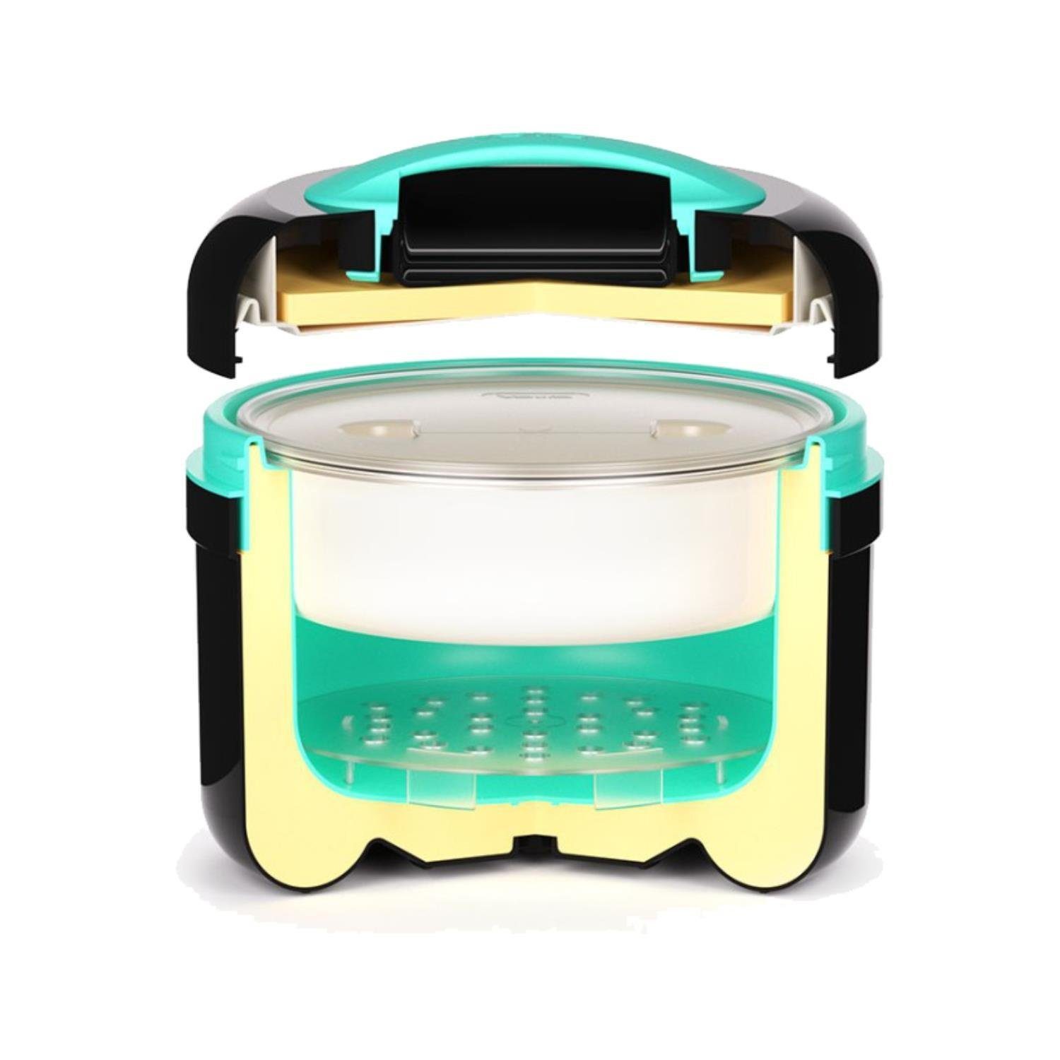 Fuchs Gastronomiebedarf Eiswürfelbehälter Eiswürfelbehälter Lebensmittelbehälter Eiswürfeleimer Hot Cold 4 Liter, (4-tlg), Eis- und Lebensmittelbehälter Hot & Cold