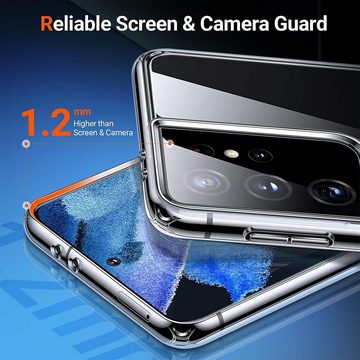 CoolGadget Handyhülle Transparent Ultra Slim Case für Samsung Galaxy S21 Ultra 6,8 Zoll, Silikon Hülle Dünne Schutzhülle für Samsung S21 Ultra 5G Hülle