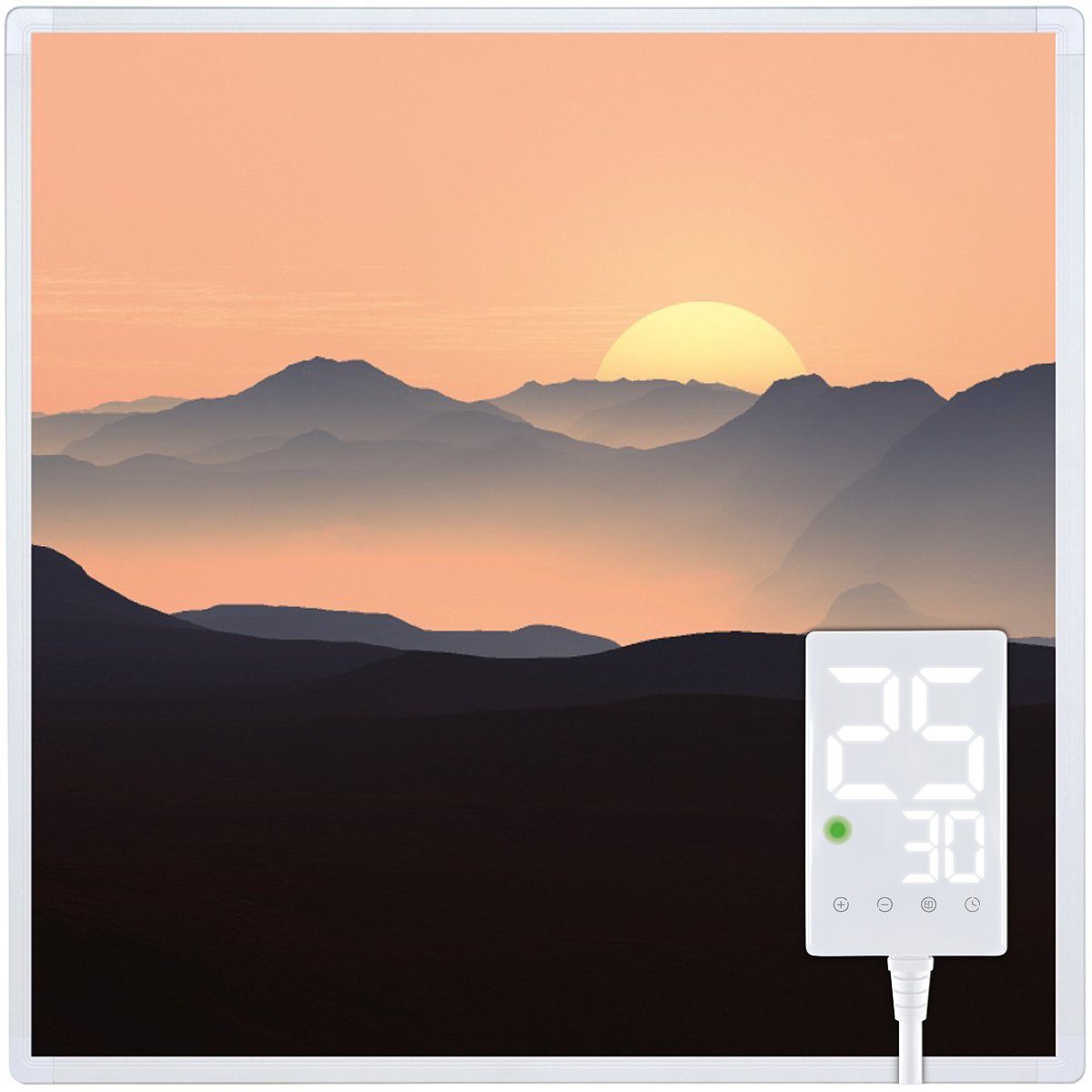 Garantie mit Infrarotheizung Sonnenaufgang - 28 Heizung Heidenfeld Elektroheizung Programme - 1000 W, Heizkörper Wand Thermostat, 300 - HF-HP105 Infrarot Bild J. 10