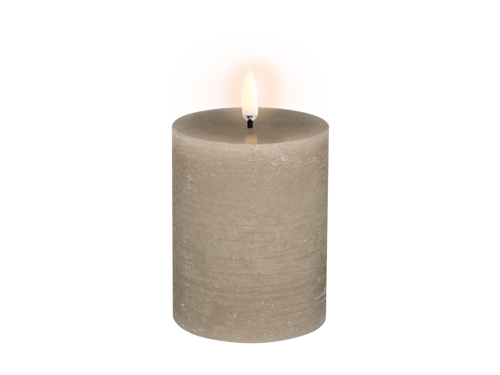 UYUNI Lighting LED-Kerze Pillar LED-Kerze Rustic sandstone 10cm