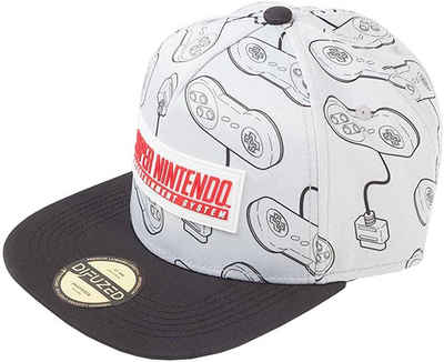 Nintendo Baseball Cap »NINTENDO Baseball Cap Schirmmütze Cappy schwarz oder grau Erwachsene + Jugendliche«