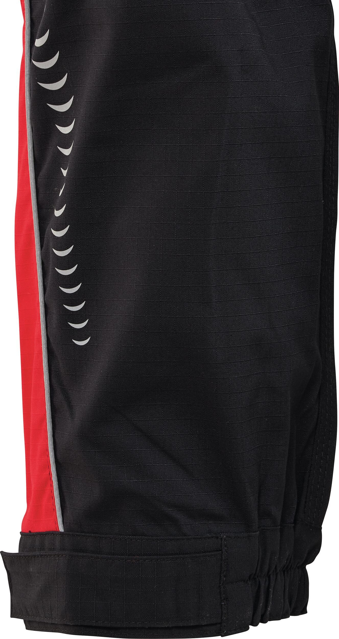 fortis Arbeitsbundhose Herren-Cargohose Performance schwarz/rot