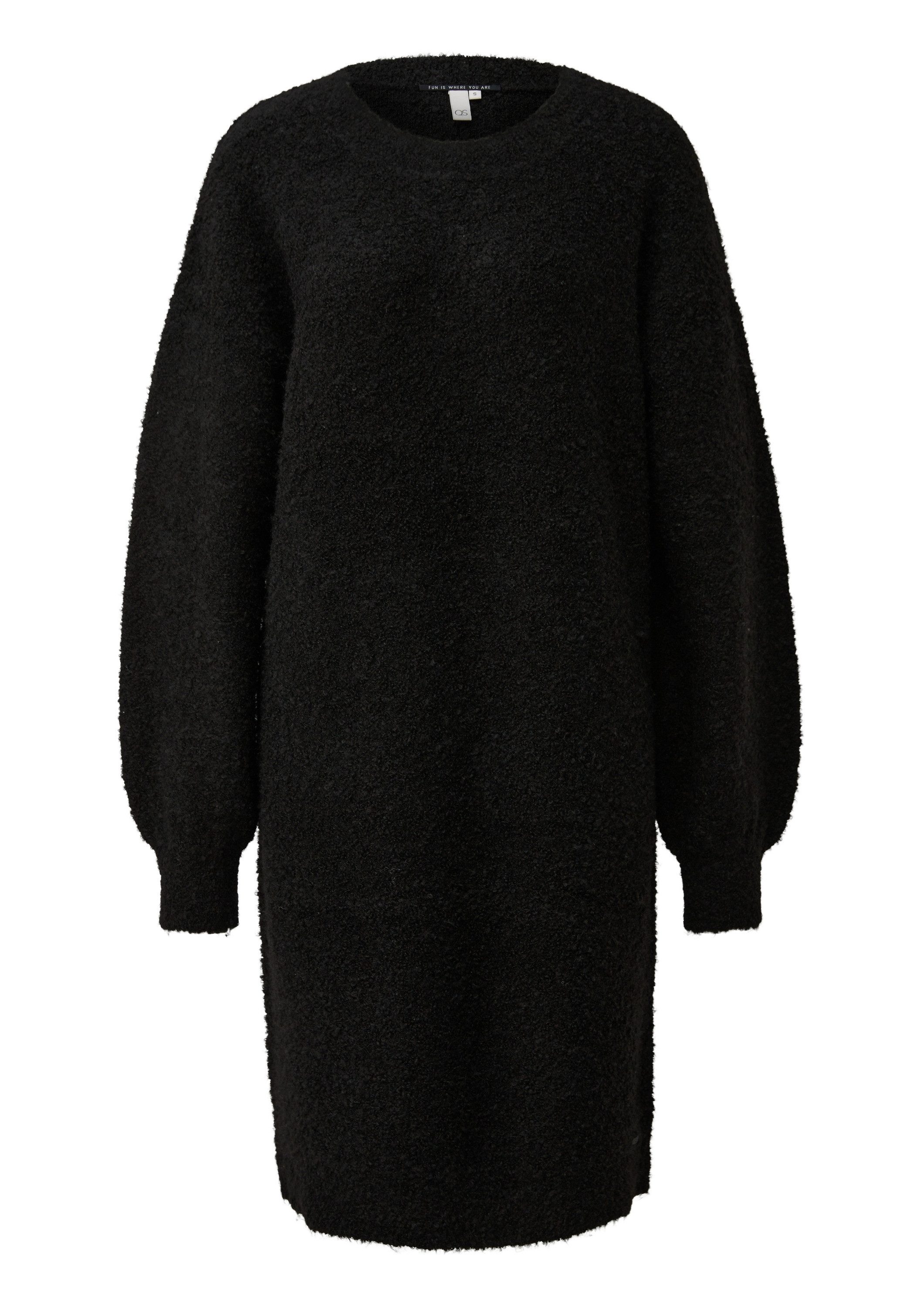 QS Midikleid Kleid Flauschiges Strickkleid