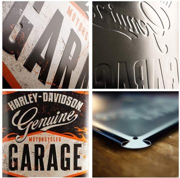 Nostalgic-Art Metallschild Blechschild 40 x 60 cm - Harley-Davidson - Harley-Davidson Garage