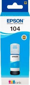 Epson 104 EcoTank Nachfülltinte (für EPSON, 1x, original Nachfülltinte 104 cyan)
